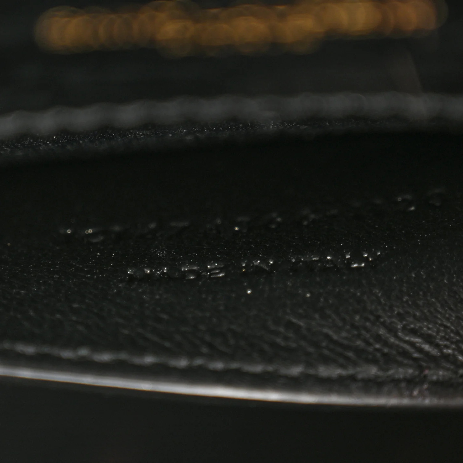 Calfskin Crocodile Embossed Small Classic Monogram Kate Tassel Satchel Black - Image 7