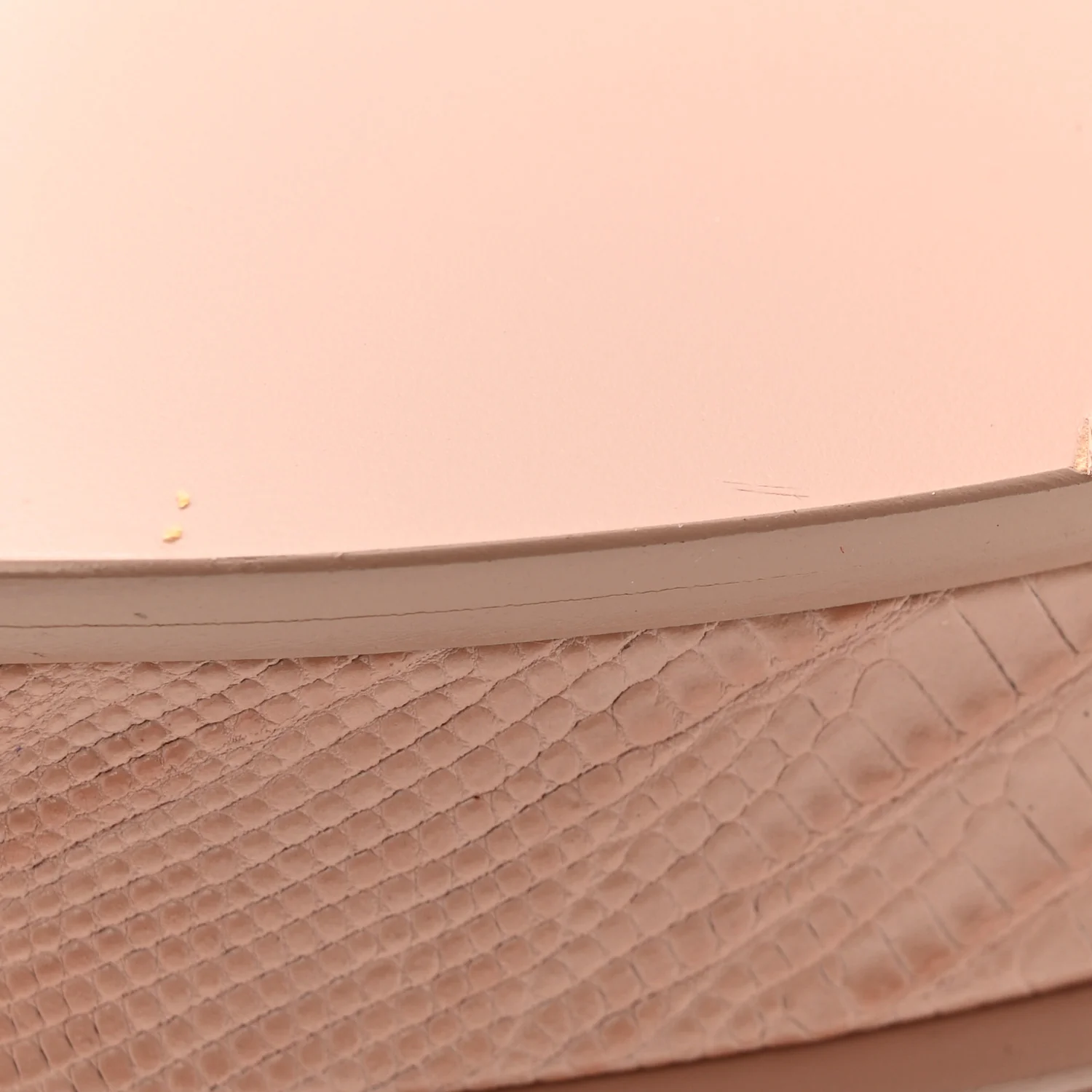 Calfskin Crocodile Embossed Tribute 105 Platform Sandals 36.5 Pale Pink - Image 11