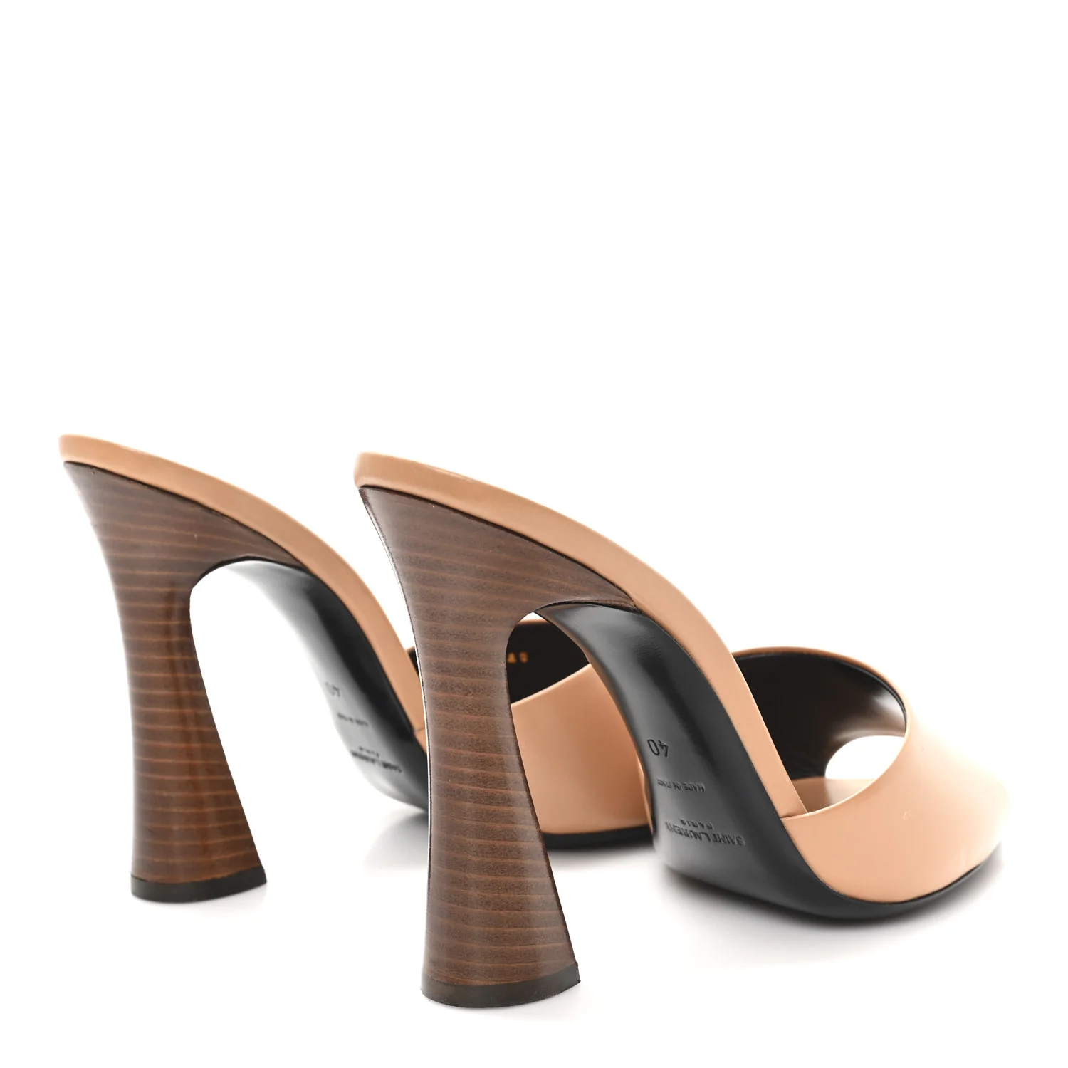 Calfskin Gippy 105 Mule Sandals 40 Bisque - Image 5