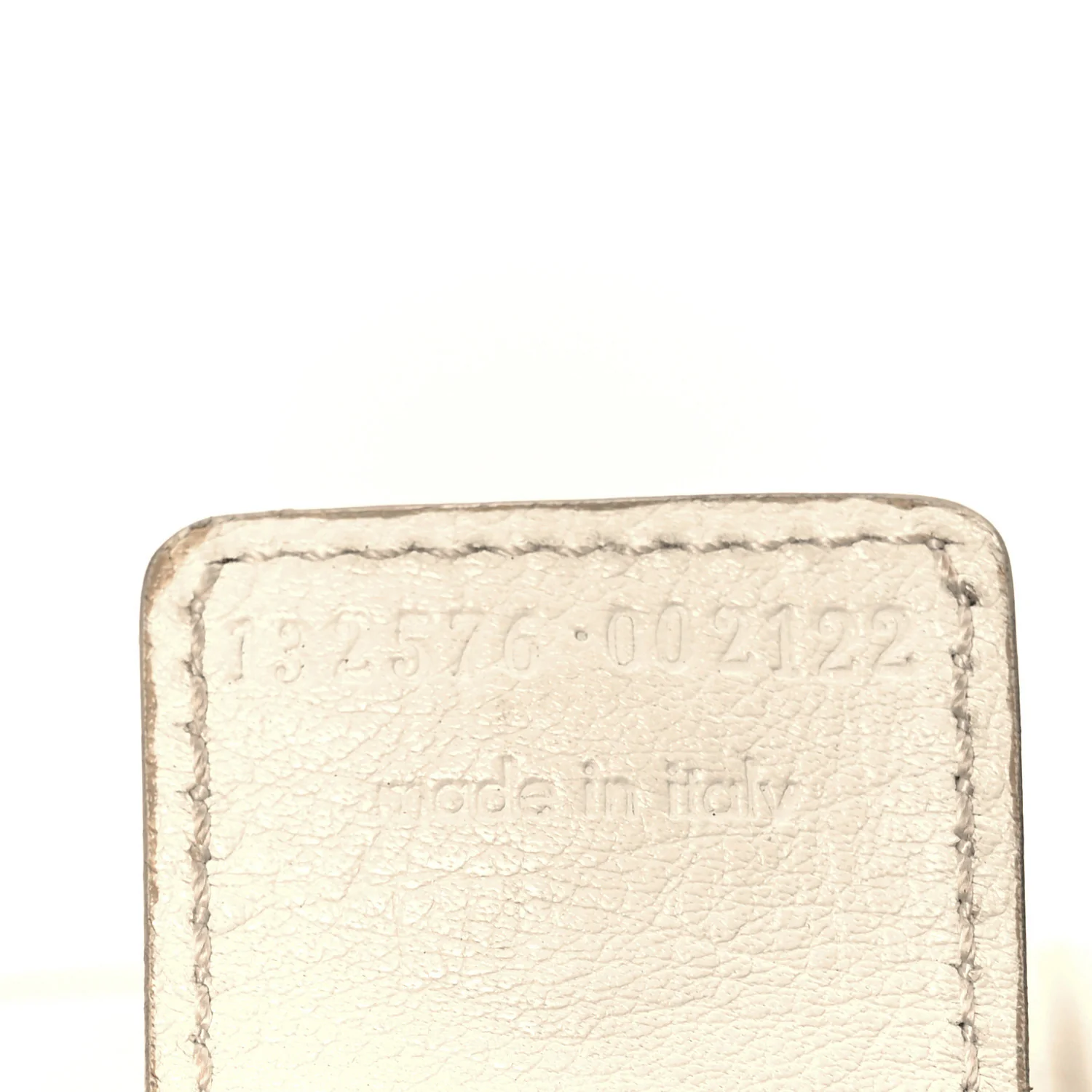 Calfskin Horn Studded Logo Mombasa Hobo White - Image 6