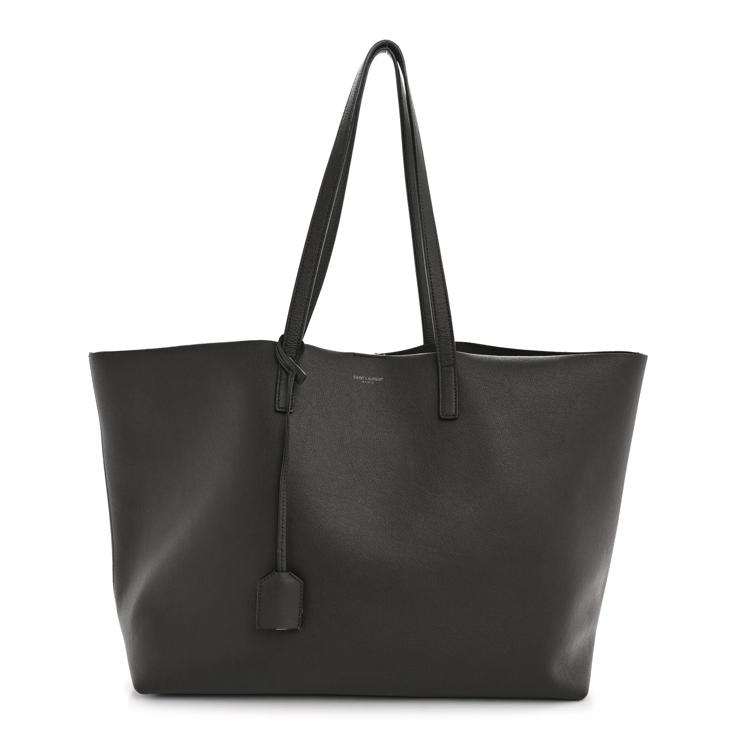 Calfskin Large Shopping Tote Asphalt