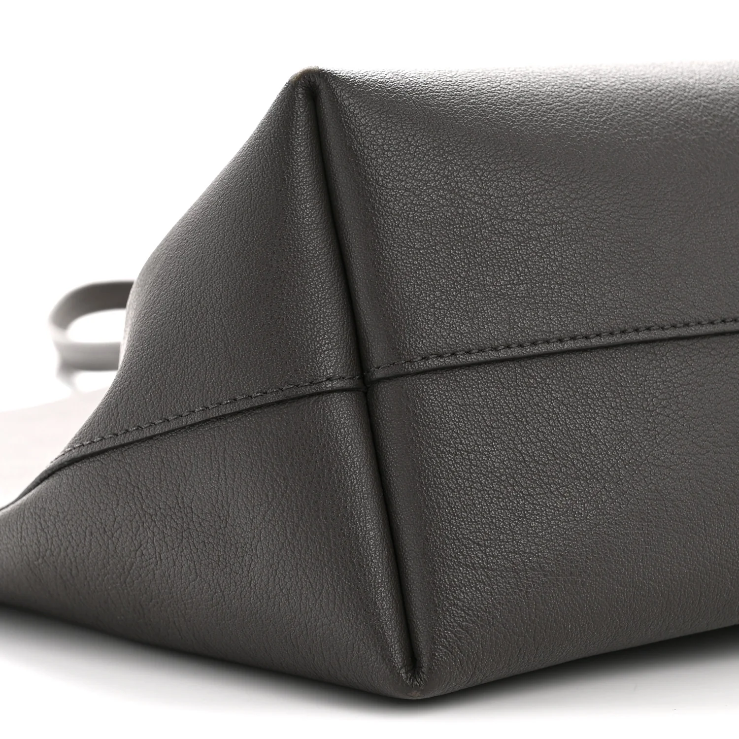 Calfskin Large Shopping Tote Asphalt - Image 10