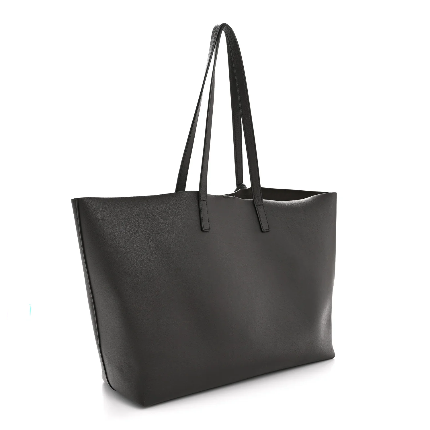 Calfskin Large Shopping Tote Asphalt - Image 4