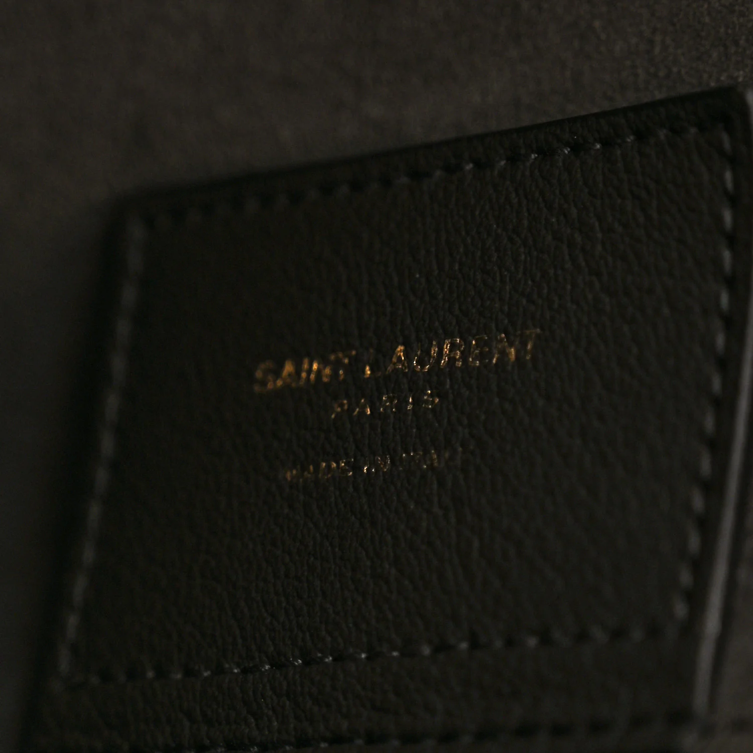 Calfskin Large Shopping Tote Asphalt - Image 7
