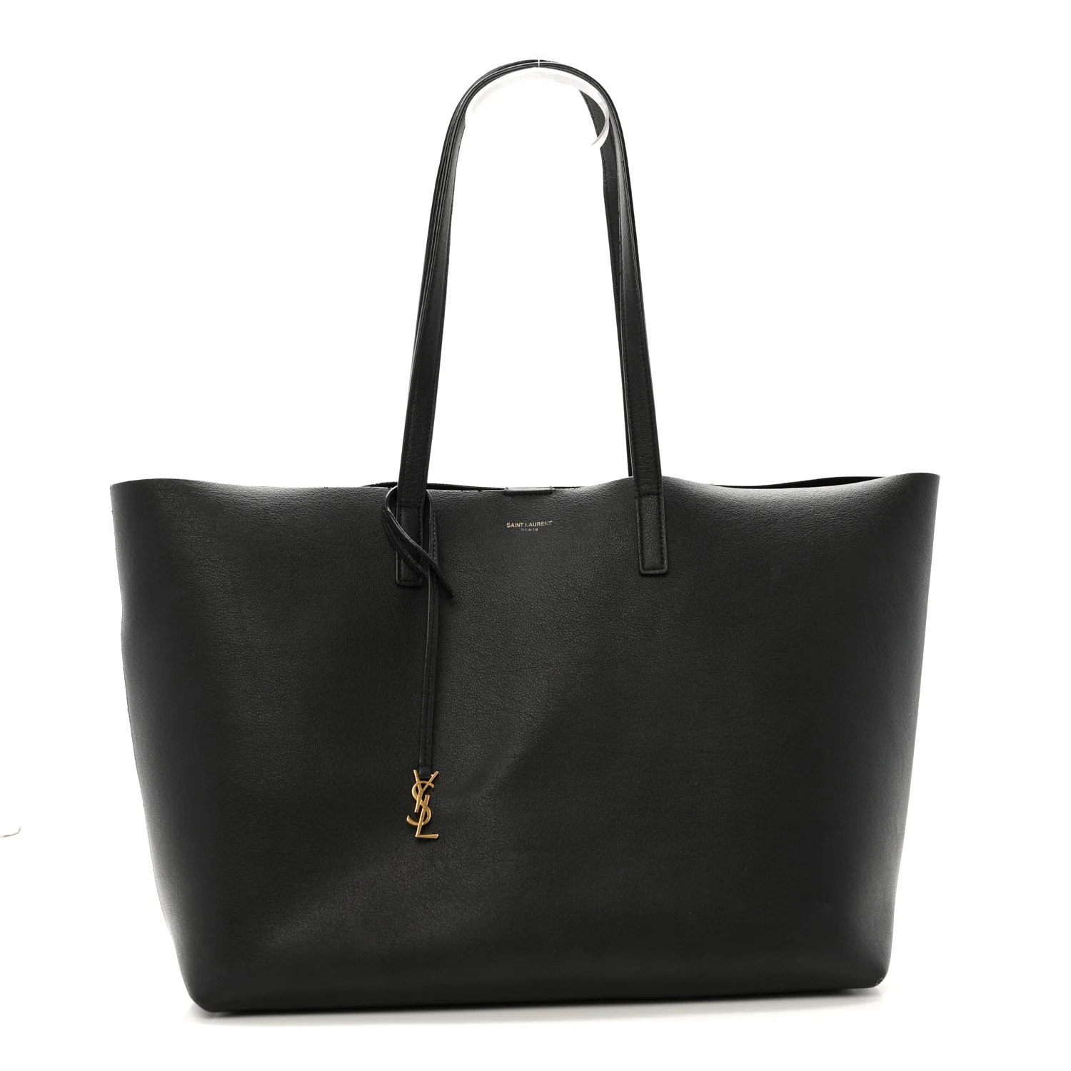 Calfskin Large Shopping Tote Black