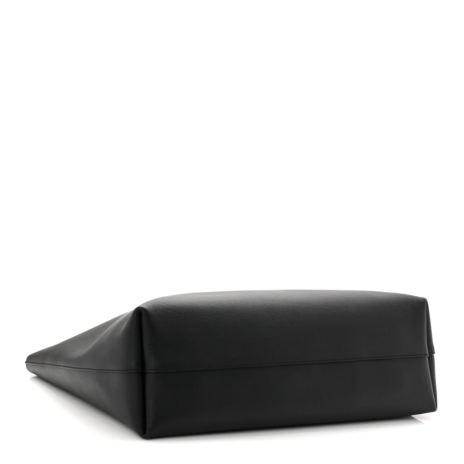 Calfskin Large Shopping Tote Black - Image 10