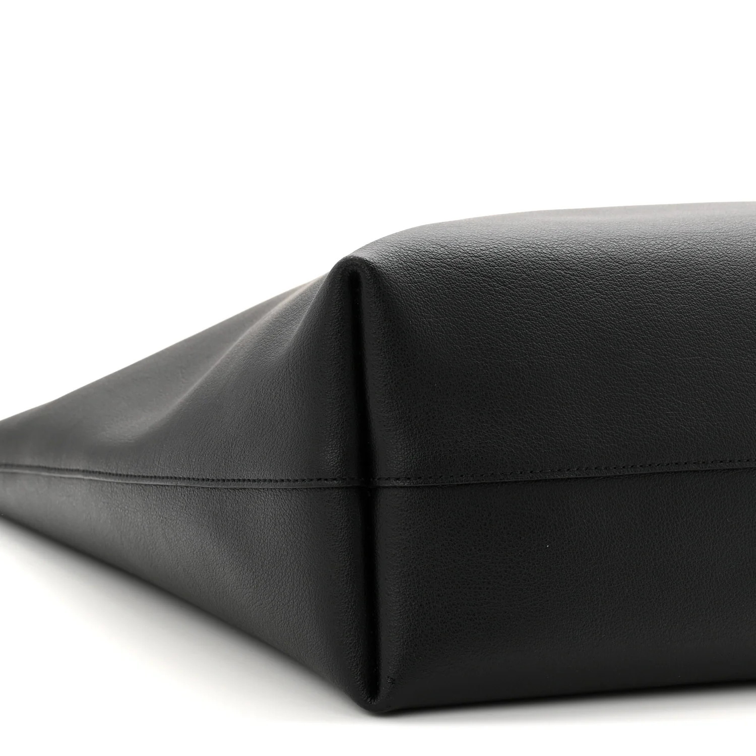 Calfskin Large Shopping Tote Black - Image 21
