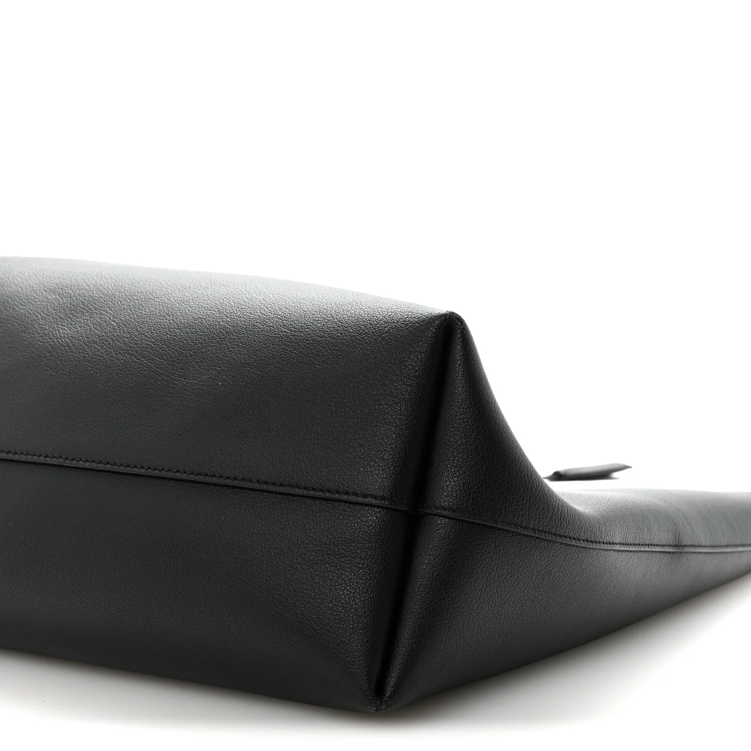Calfskin Large Shopping Tote Black - Image 10