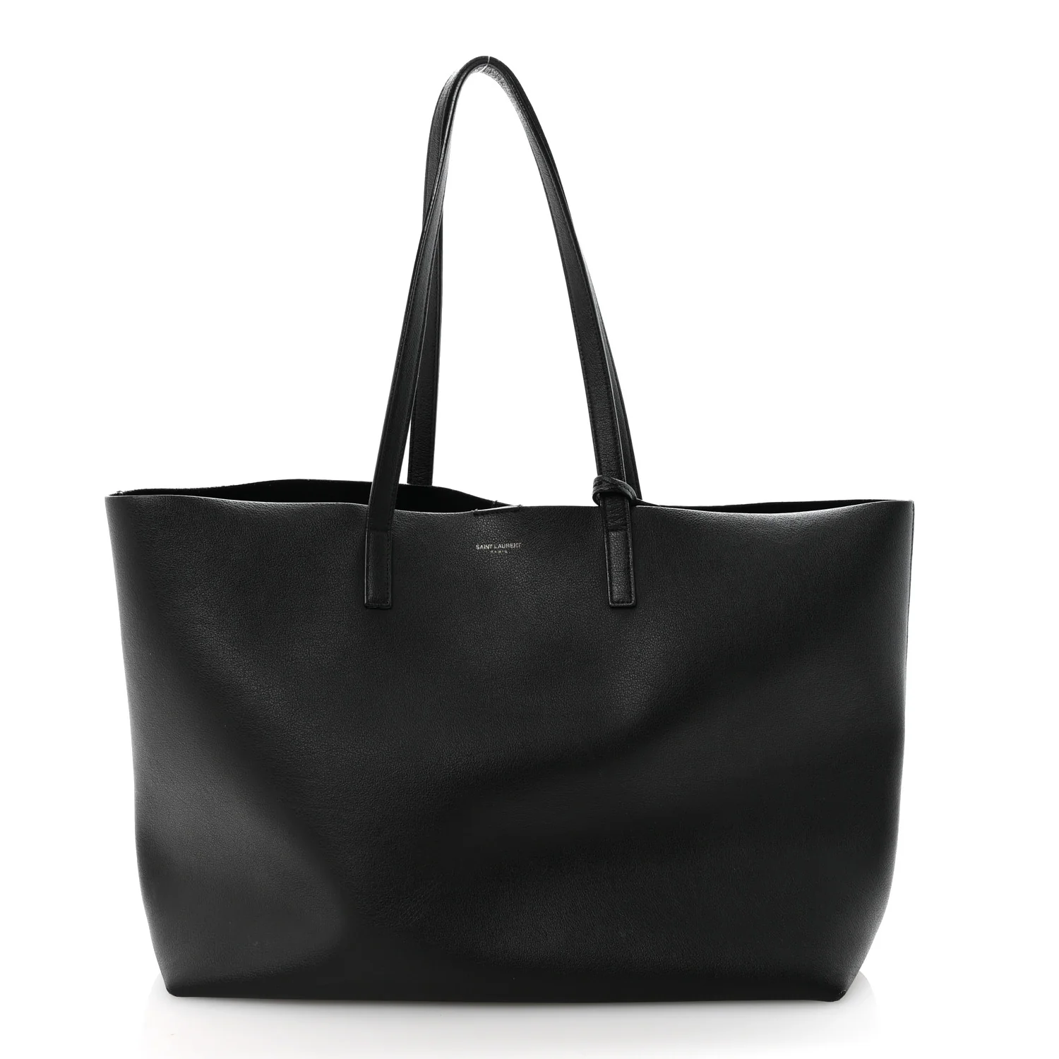 Calfskin Large Shopping Tote Black