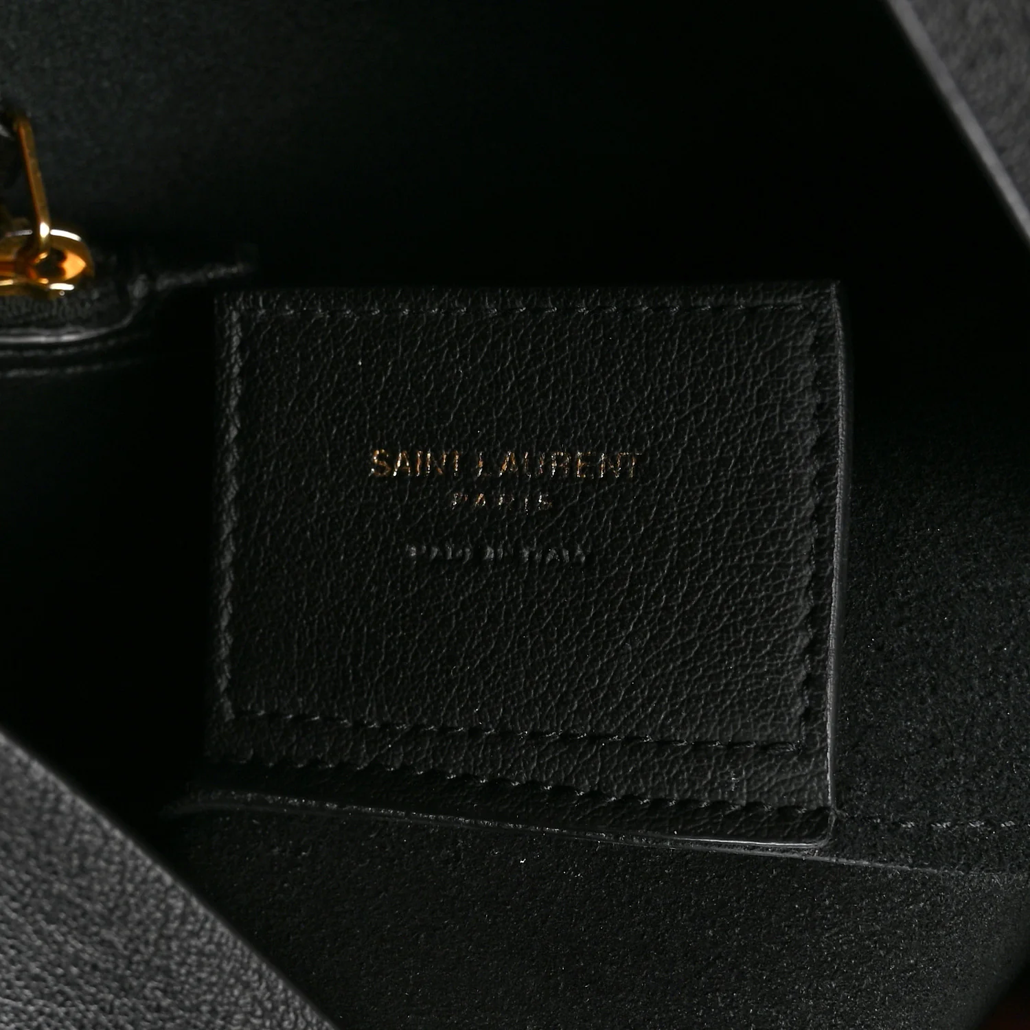 Calfskin Large Shopping Tote Black - Image 7