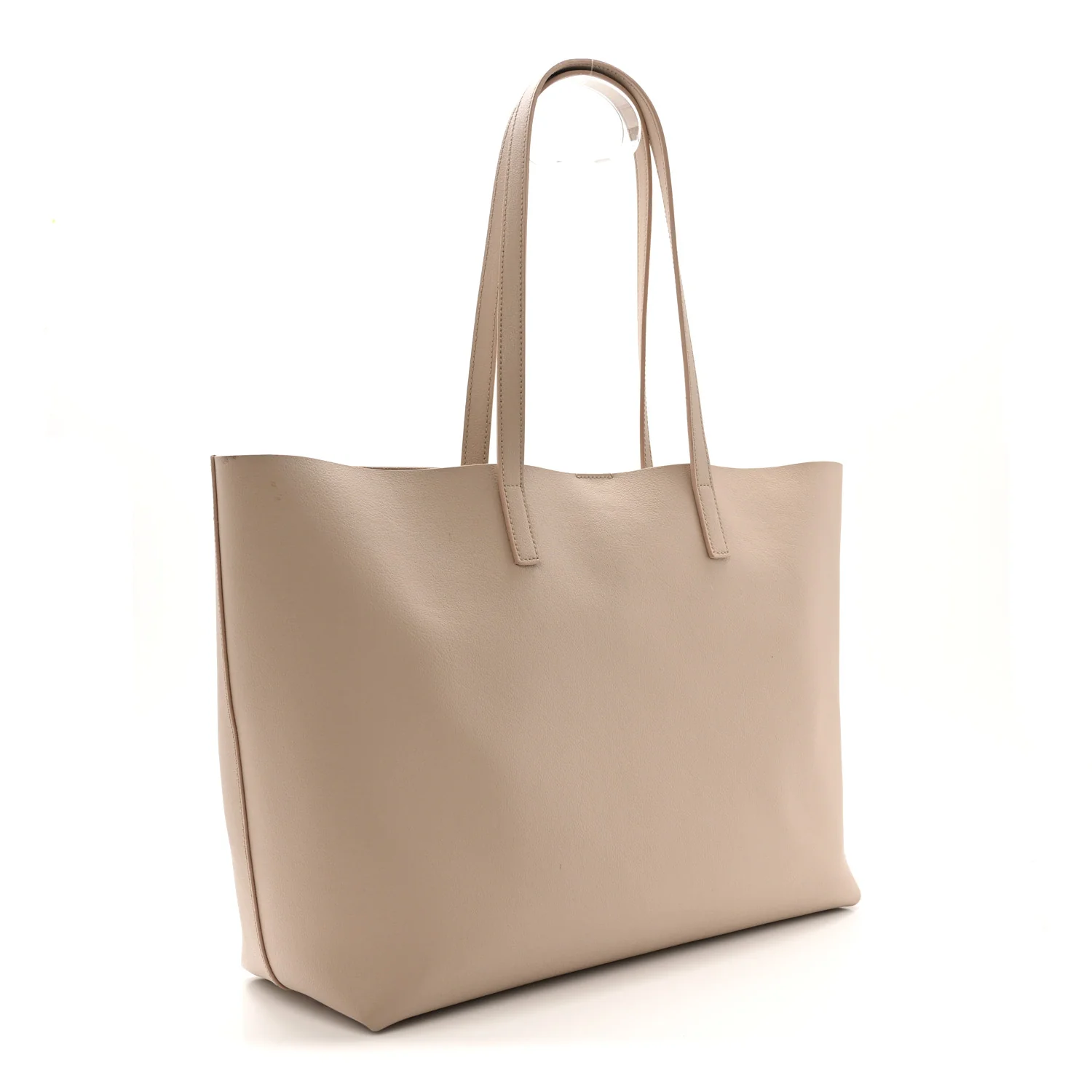 Calfskin Large Shopping Tote Dark Beige - Image 4