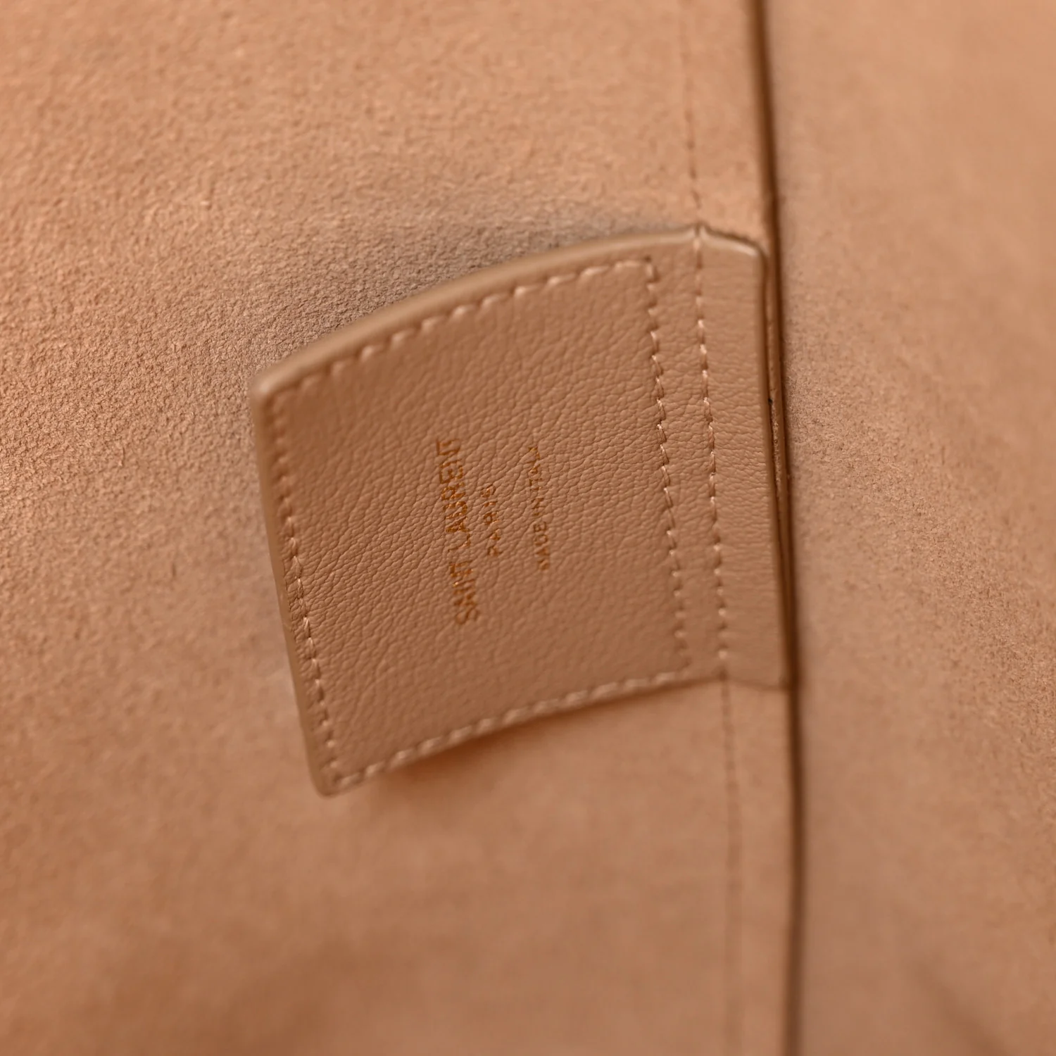 Calfskin Large Shopping Tote Dark Beige - Image 7