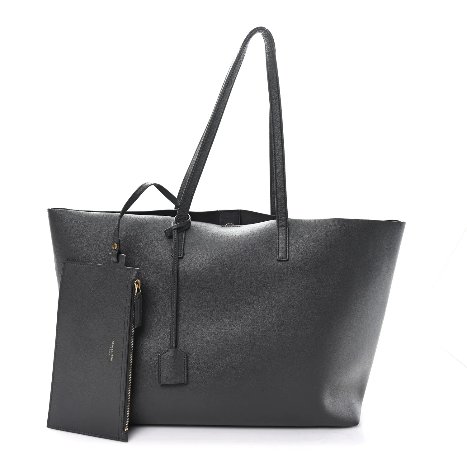 Calfskin Large Shopping Tote Fog - Image 3