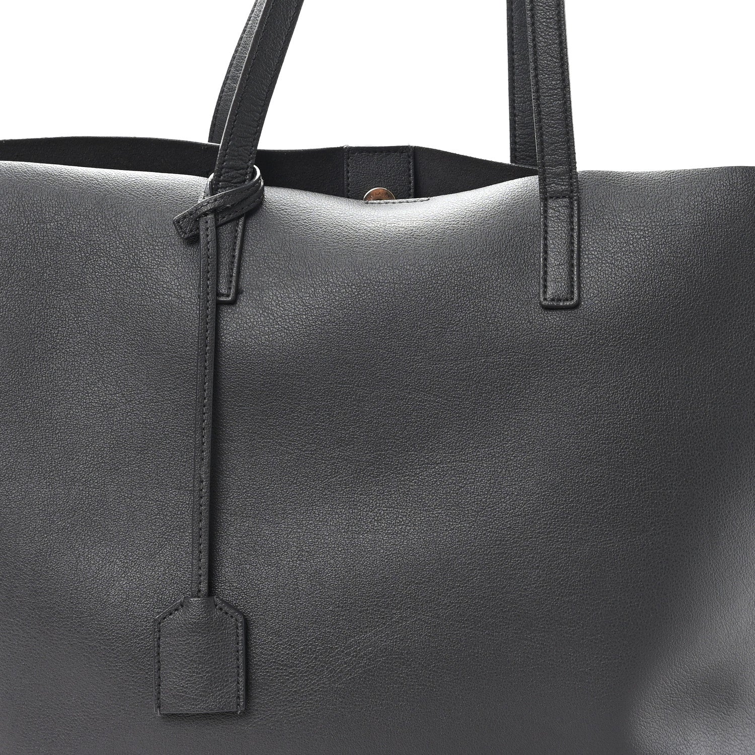 Calfskin Large Shopping Tote Fog - Image 9