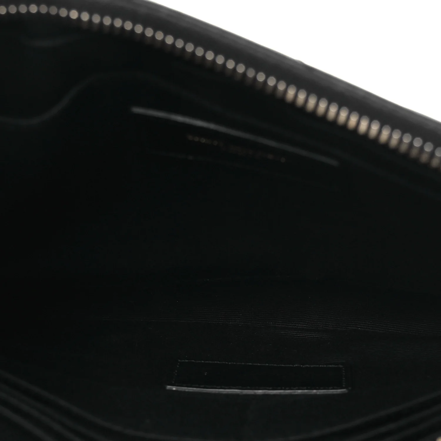 Calfskin Matelasse Chevron Monogram A5 Wristlet Black - Image 5