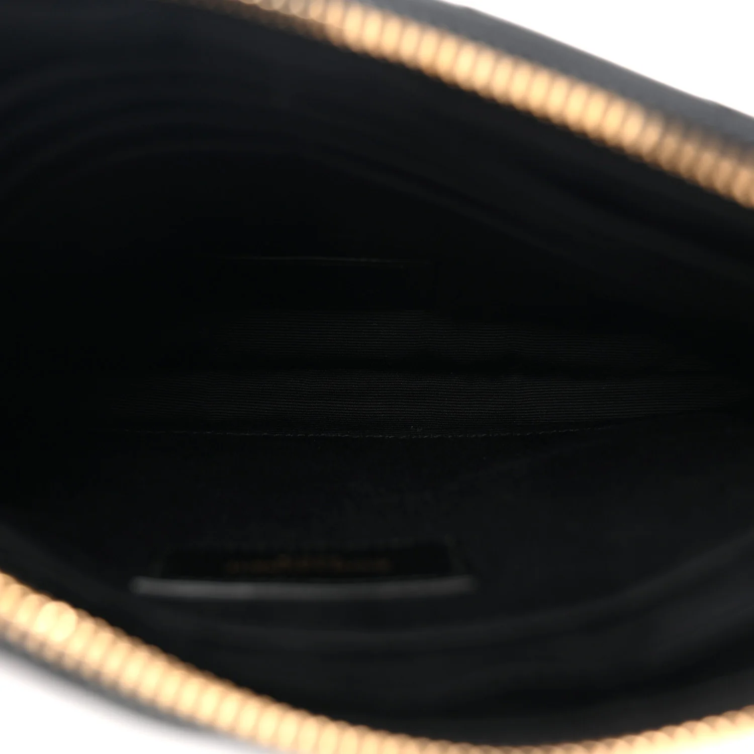 Calfskin Matelasse Chevron Monogram A5 Wristlet Black - Image 5