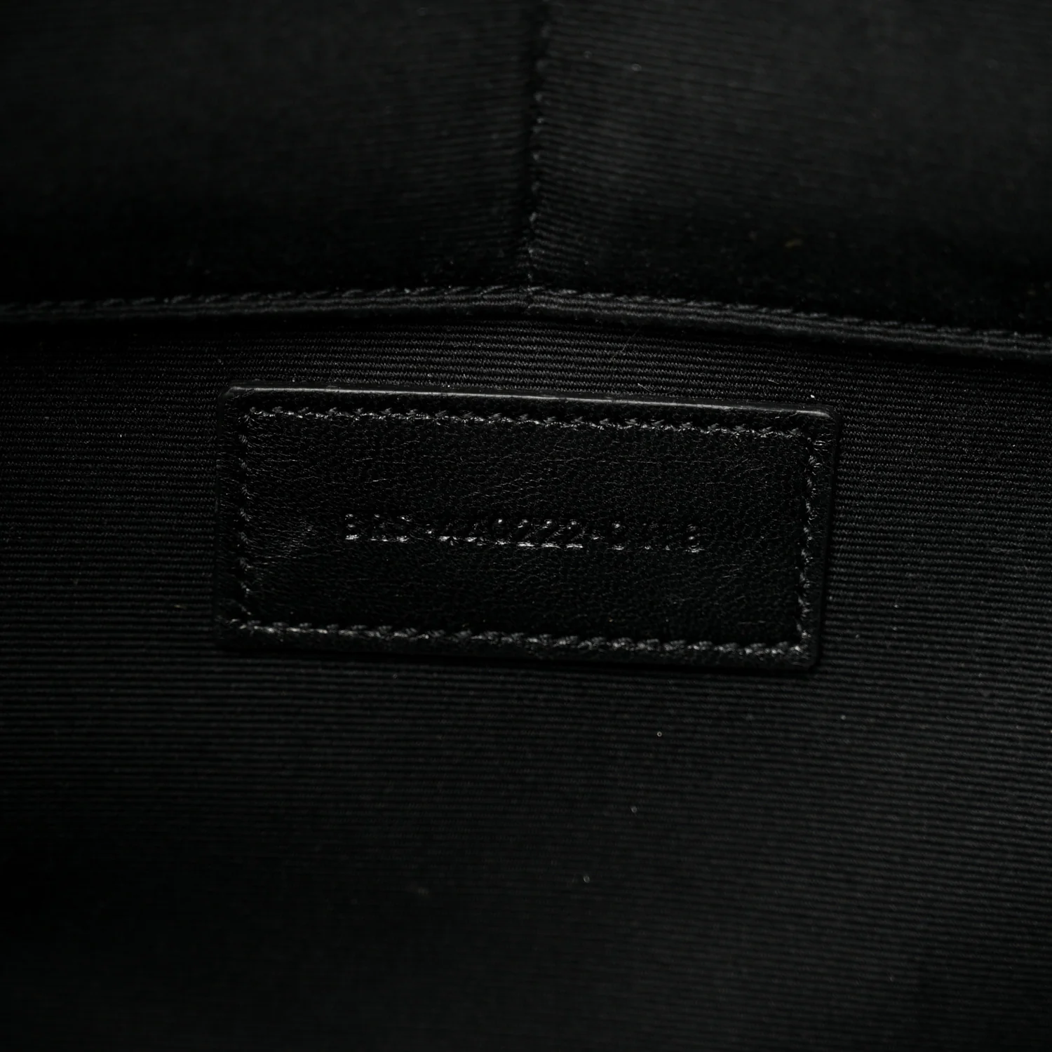 Calfskin Matelasse Chevron Monogram Document Holder Black - Image 7