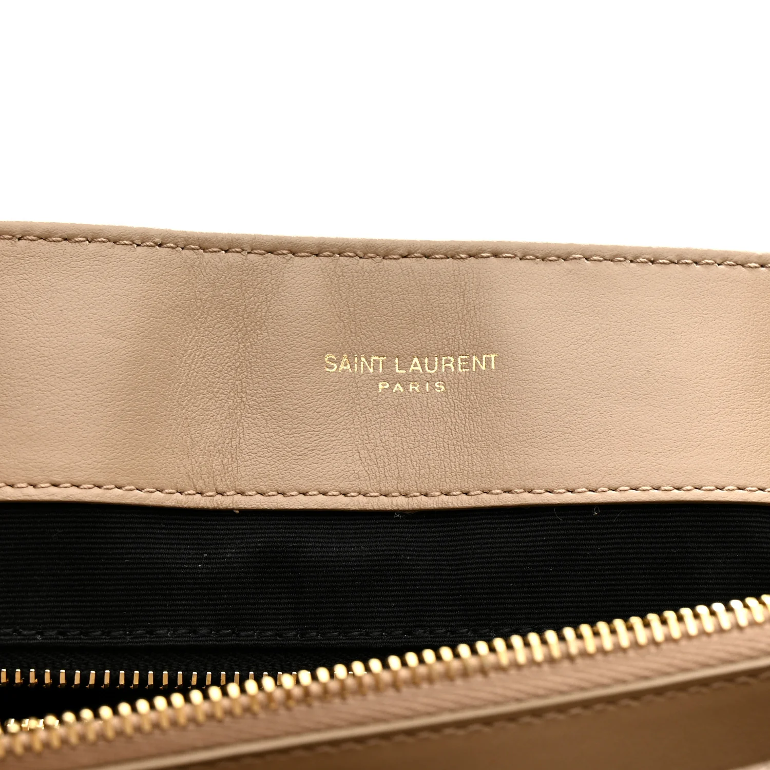 Calfskin Matelasse Large Loulou Monogram Chain Satchel Dark Beige - Image 12