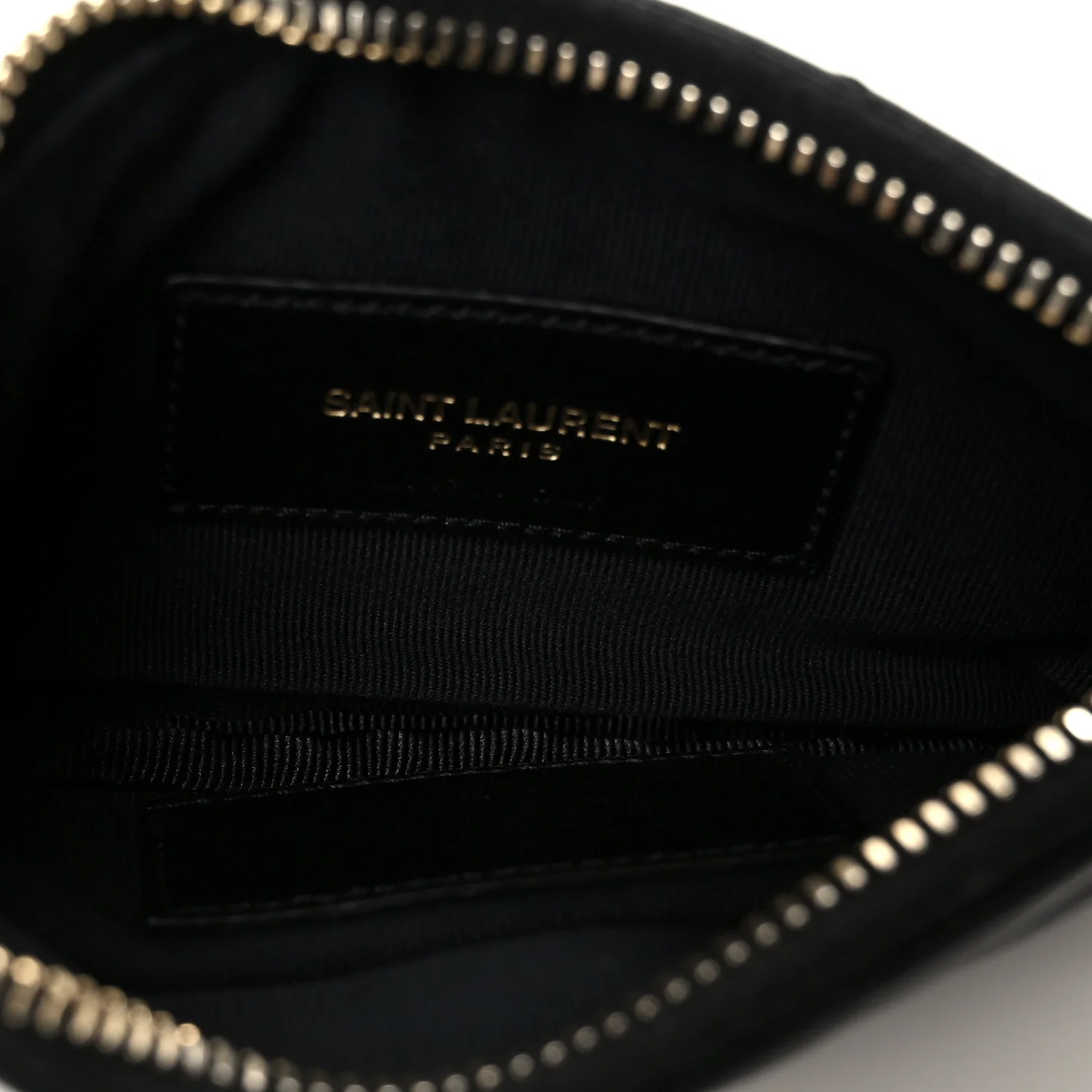 Calfskin Matelasse Monogram Key Pouch Black - Image 5