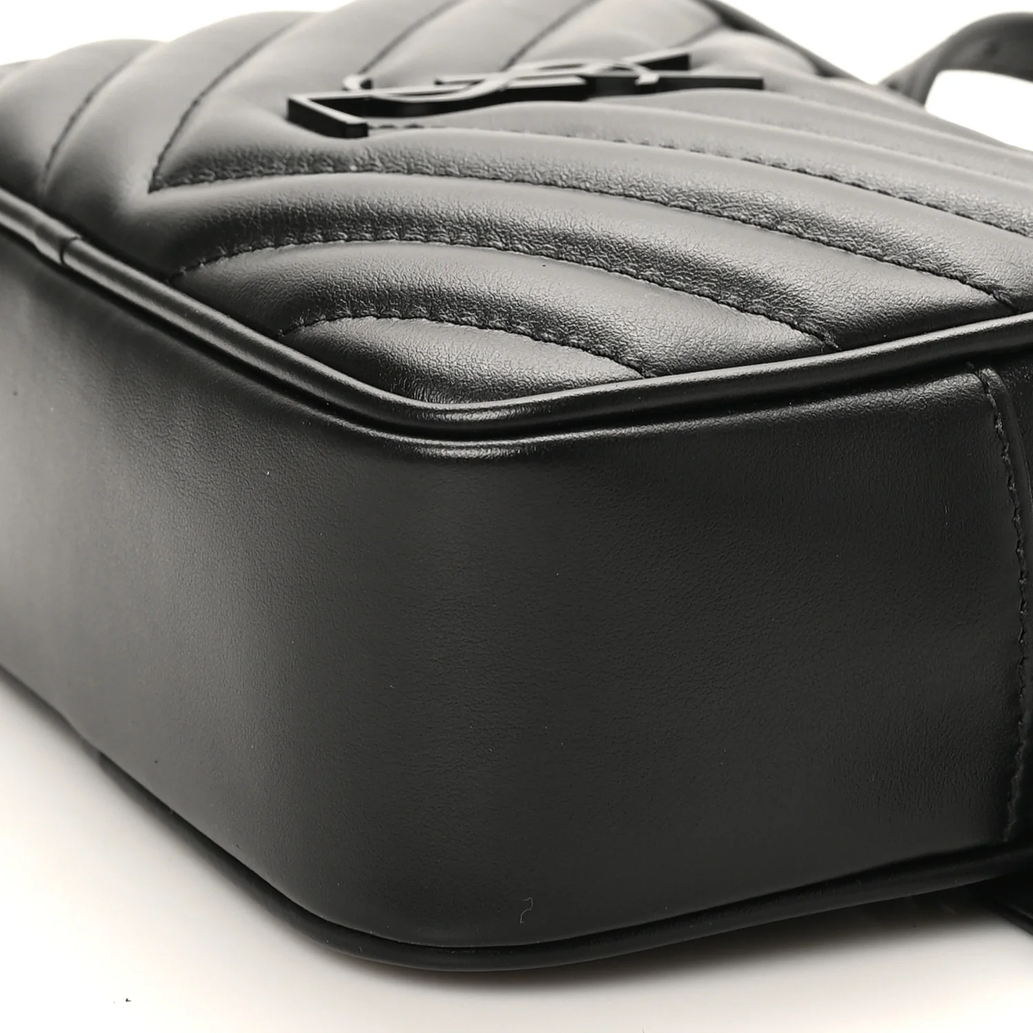 Calfskin Matelasse Monogram Lou Belt Bag Black - Image 10