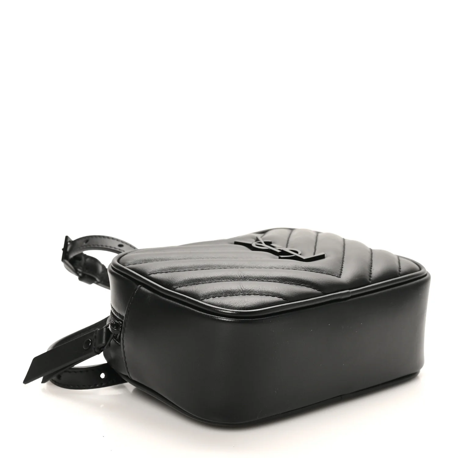 Calfskin Matelasse Monogram Lou Belt Bag Black - Image 4