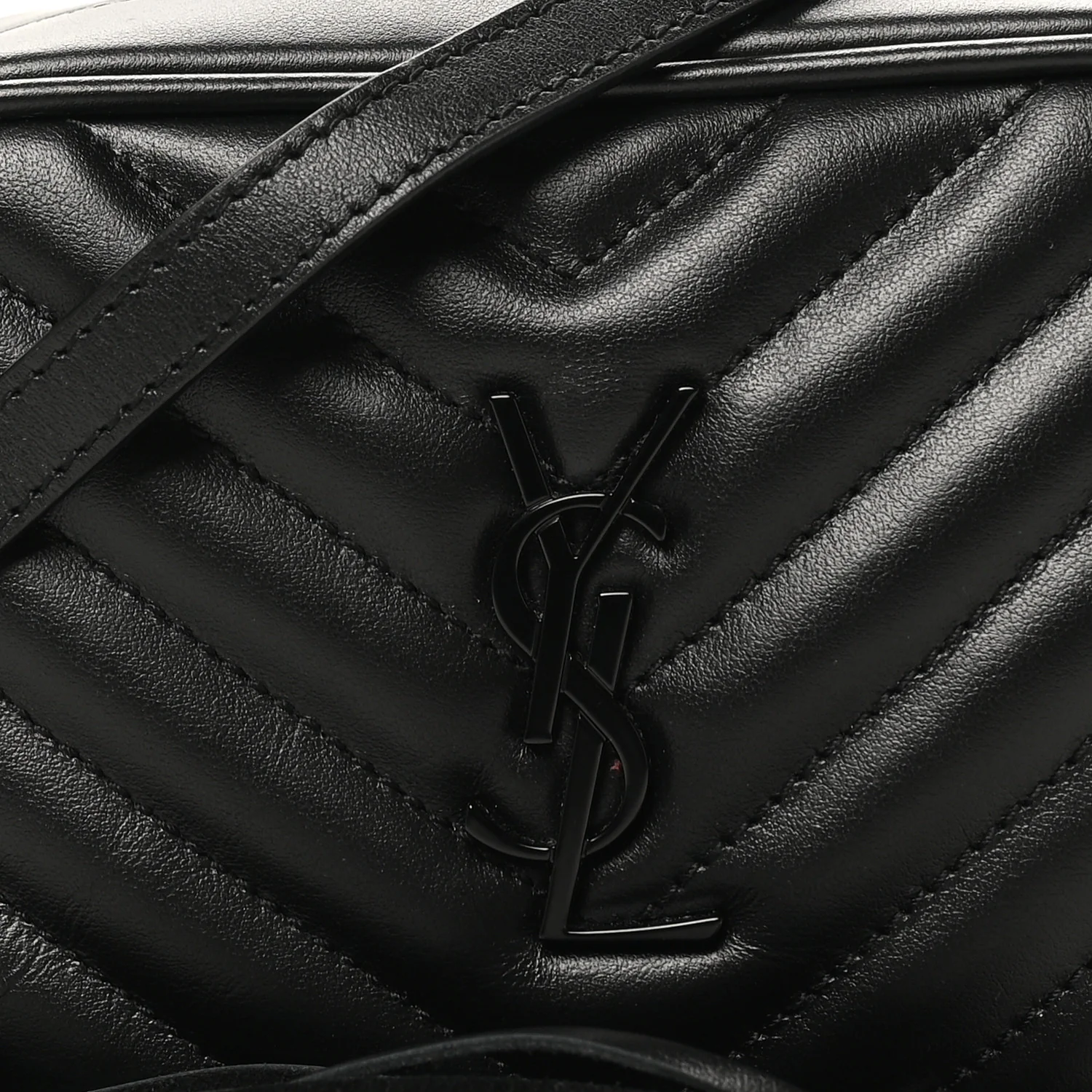 Calfskin Matelasse Monogram Lou Belt Bag Black - Image 8