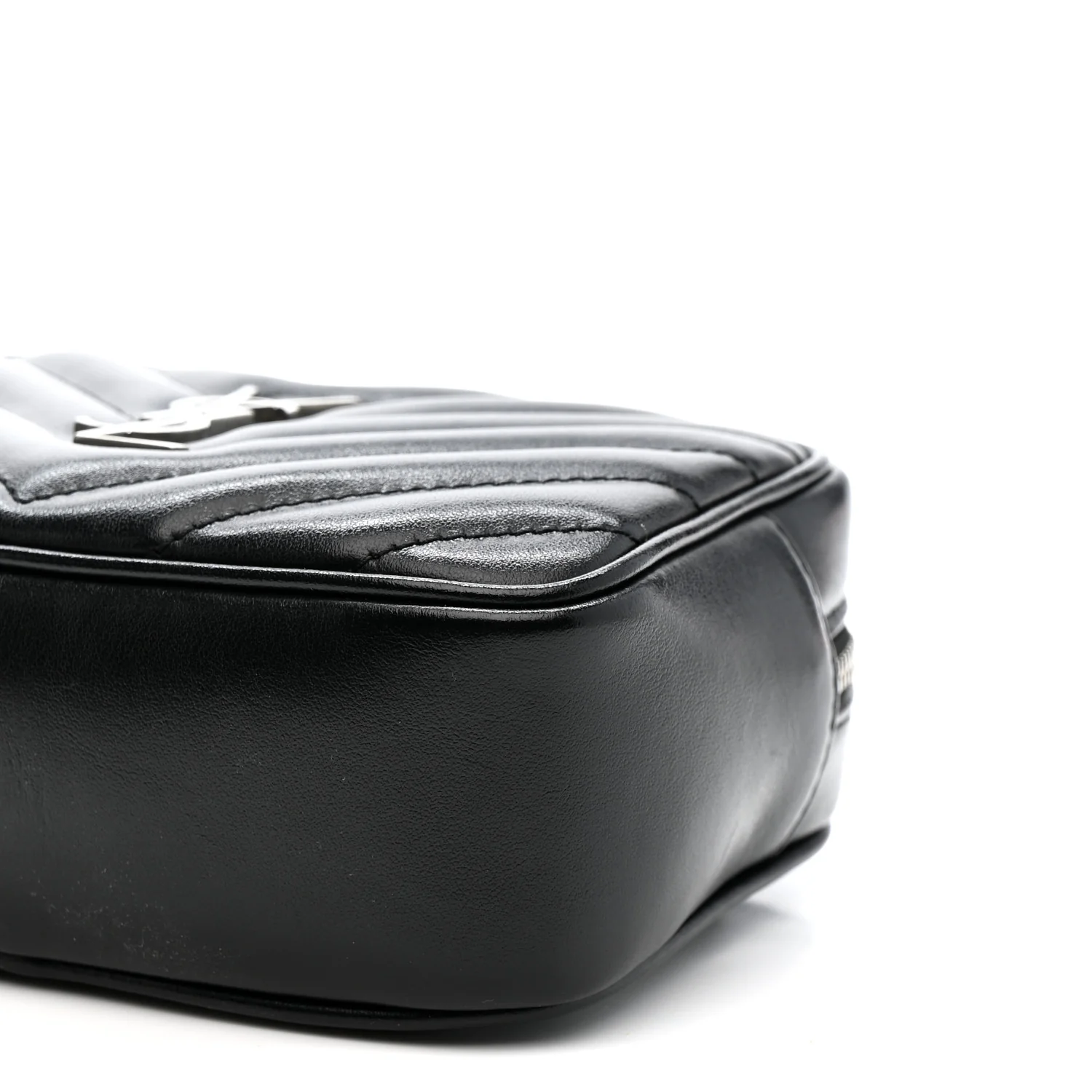 Calfskin Matelasse Monogram Lou Belt Bag Black - Image 10
