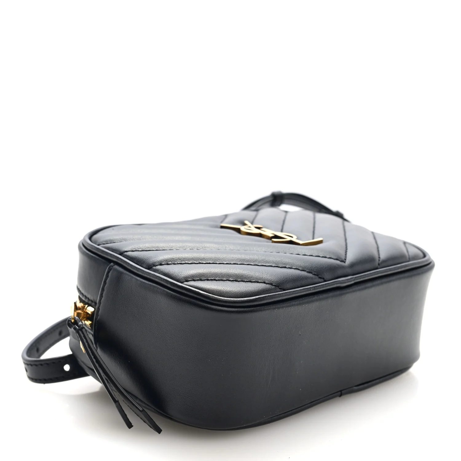 Calfskin Matelasse Monogram Lou Belt Bag Black - Image 4