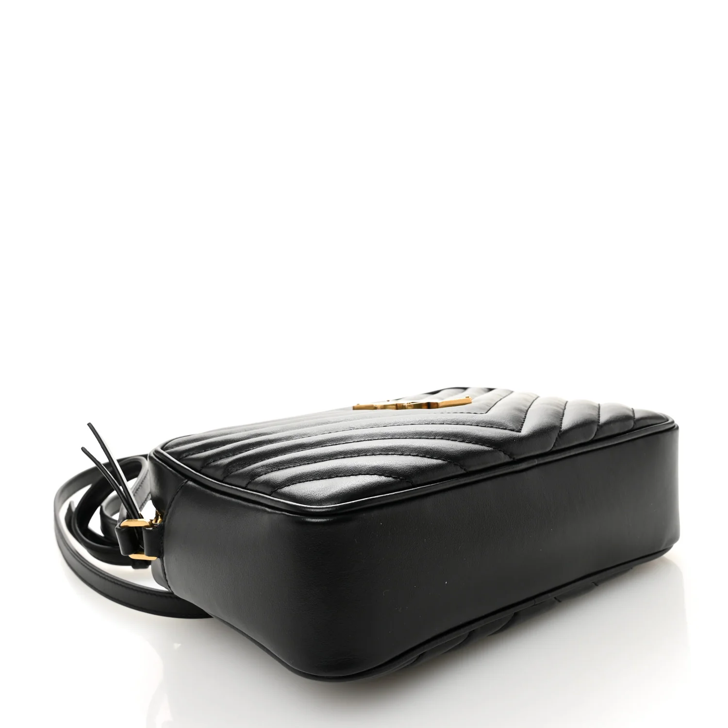 Calfskin Matelasse Monogram Lou Camera Bag Black - Image 4