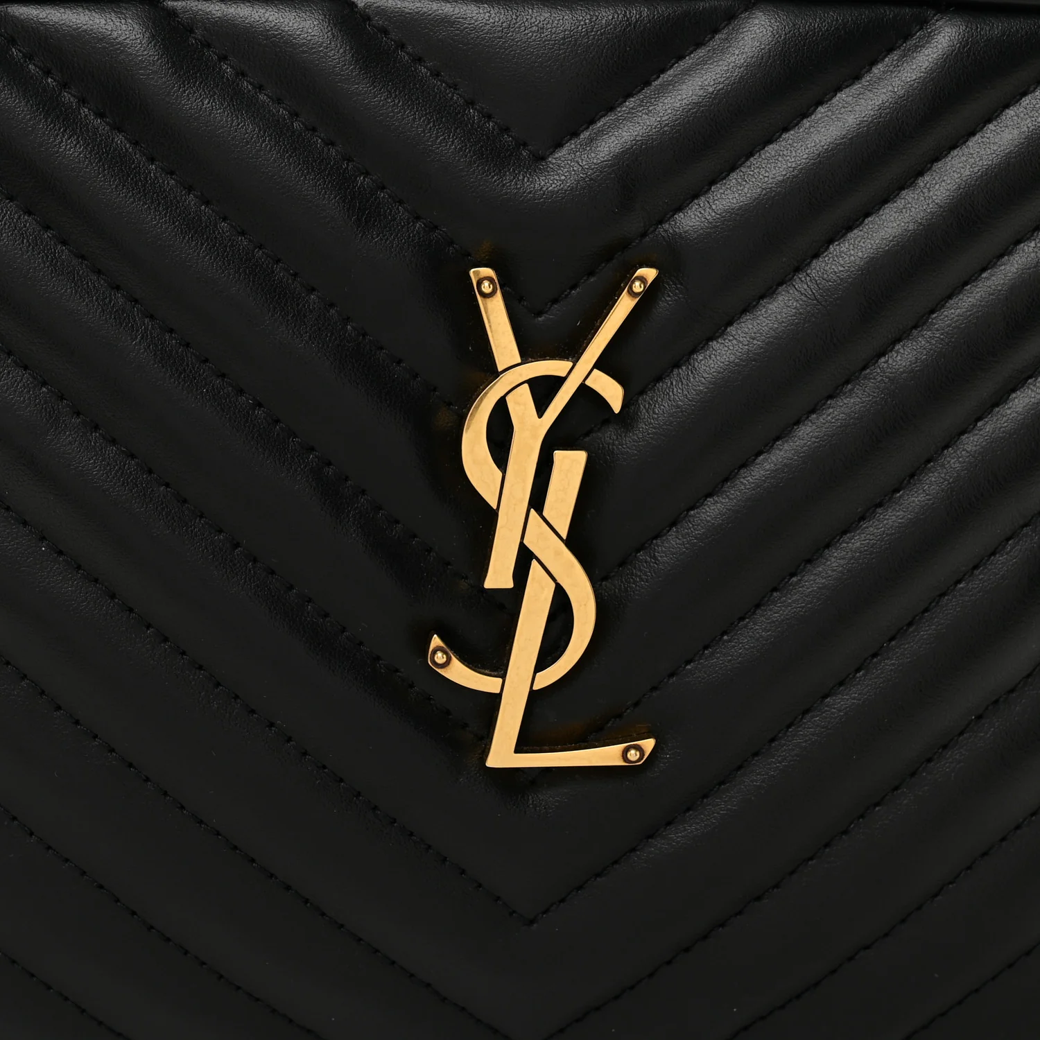 Calfskin Matelasse Monogram Lou Camera Bag Black - Image 8