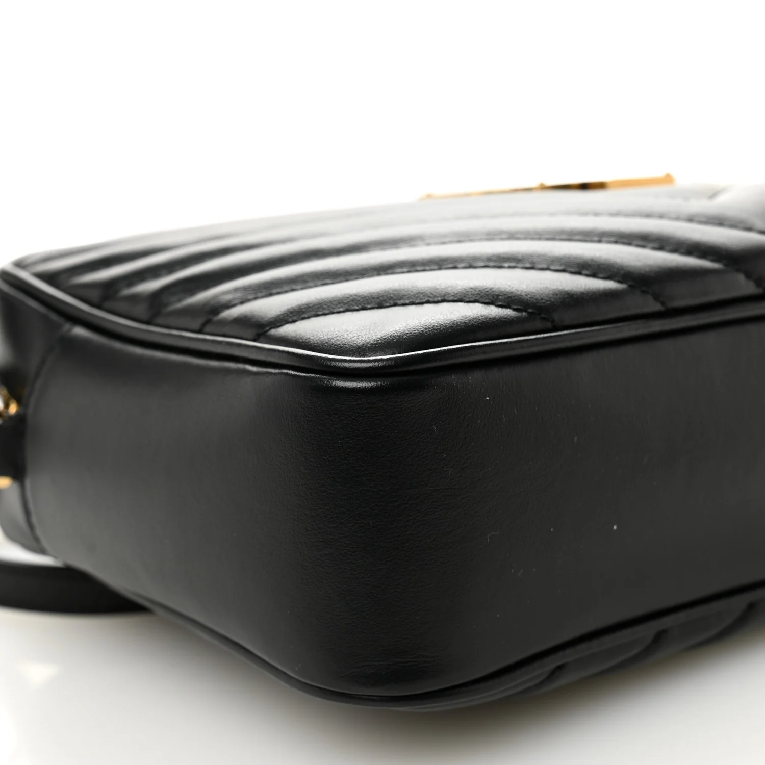 Calfskin Matelasse Monogram Lou Camera Bag Black - Image 9