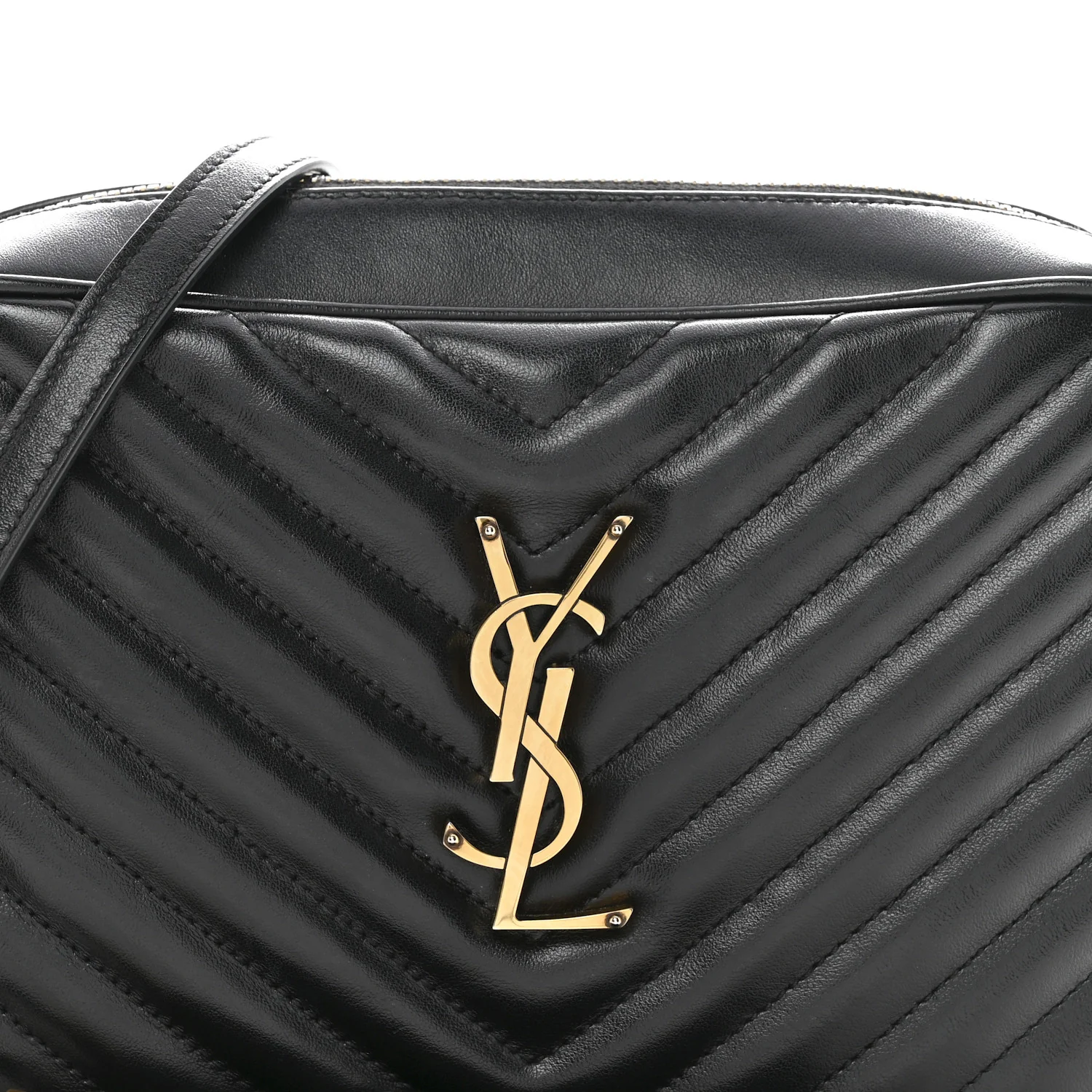 Calfskin Matelasse Monogram Lou Camera Bag Black - Image 8