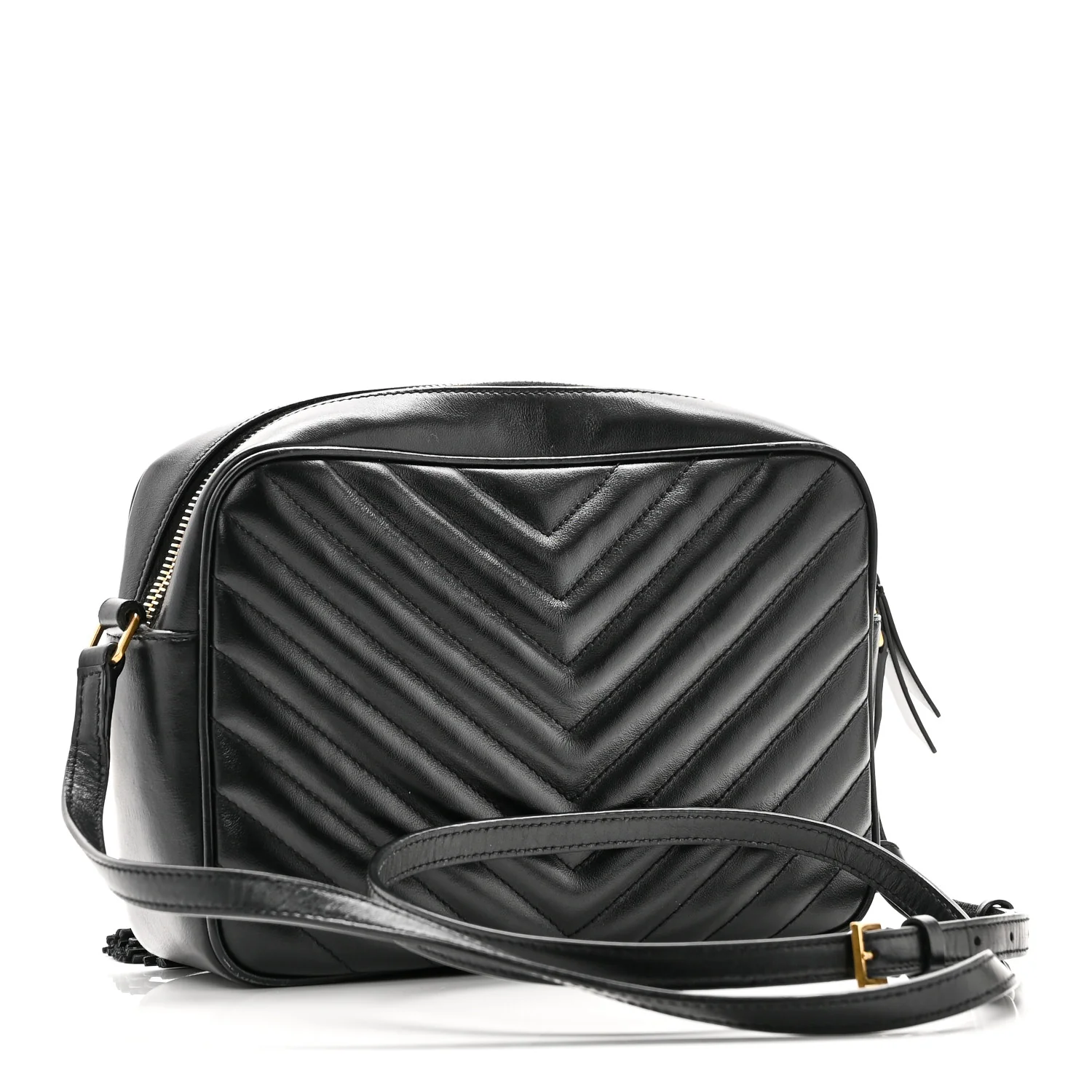 Calfskin Matelasse Monogram Lou Camera Bag Black - Image 3