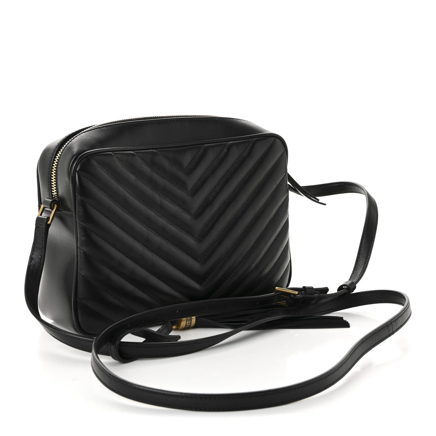 Calfskin Matelasse Monogram Lou Camera Bag Black - Image 3