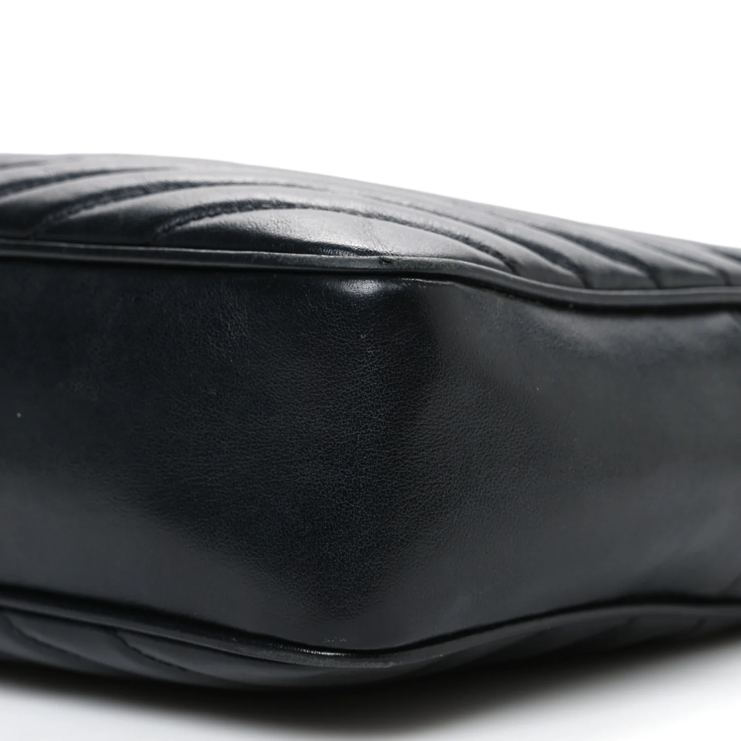 Calfskin Matelasse Monogram Lou Camera Bag Black - Image 10