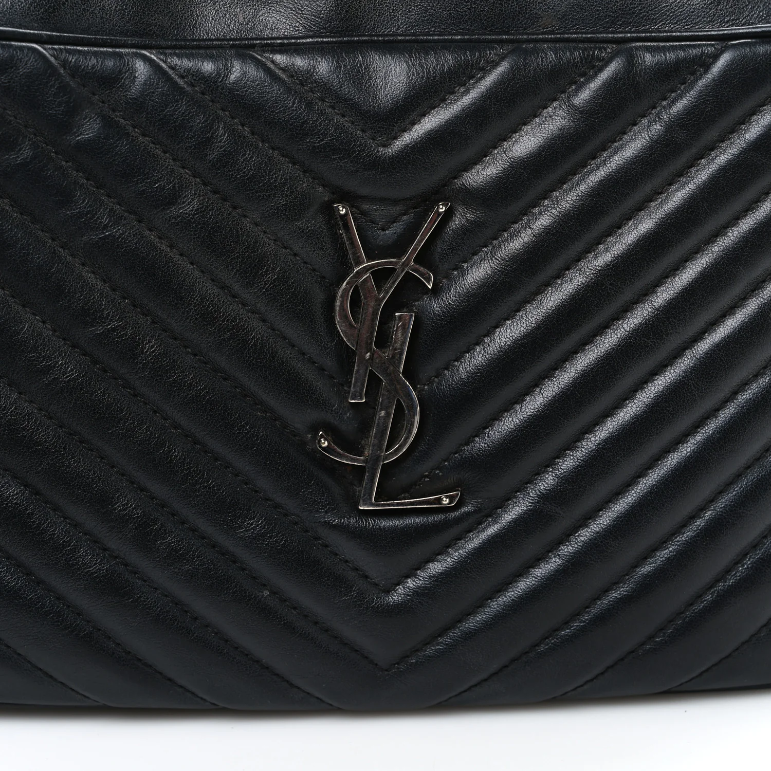 Calfskin Matelasse Monogram Lou Camera Bag Black - Image 11