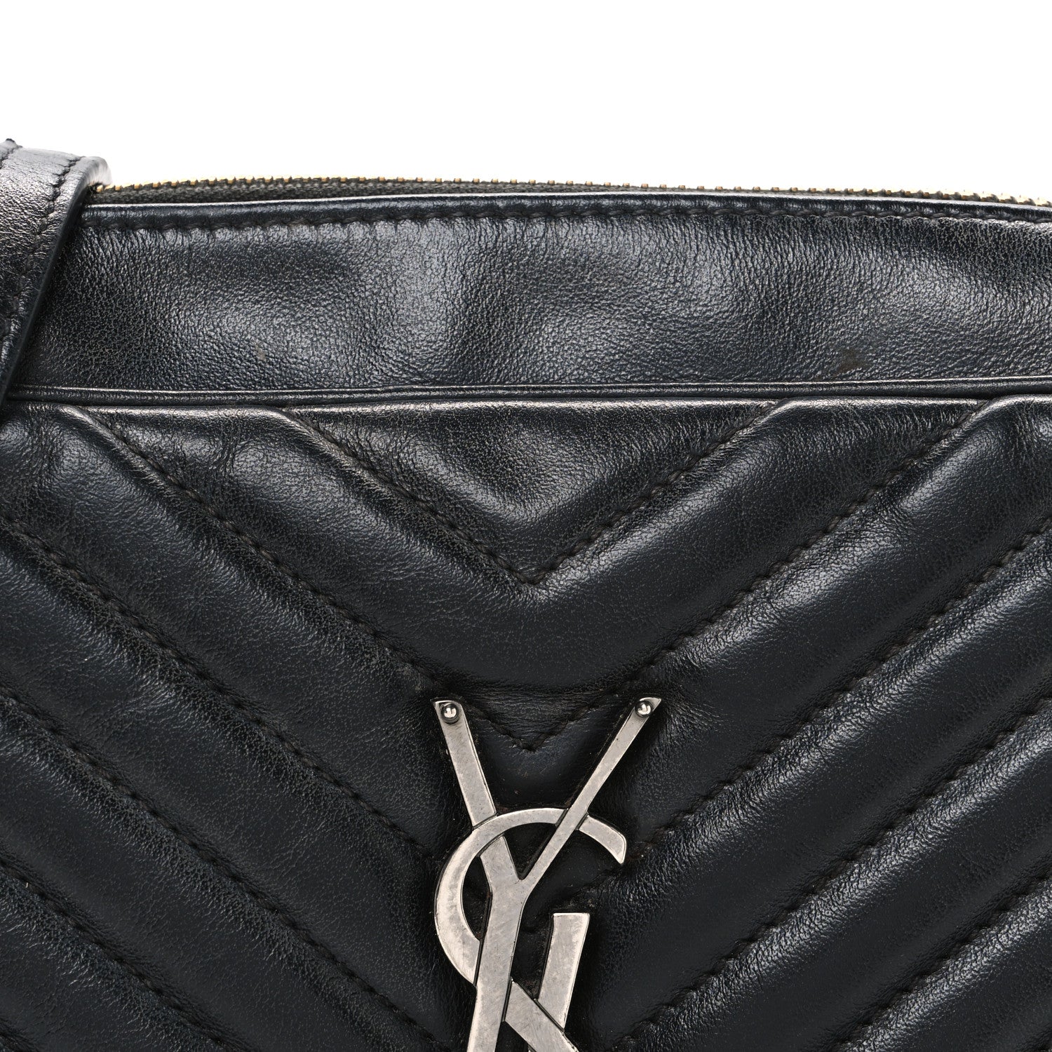 Calfskin Matelasse Monogram Lou Camera Bag Black - Image 8