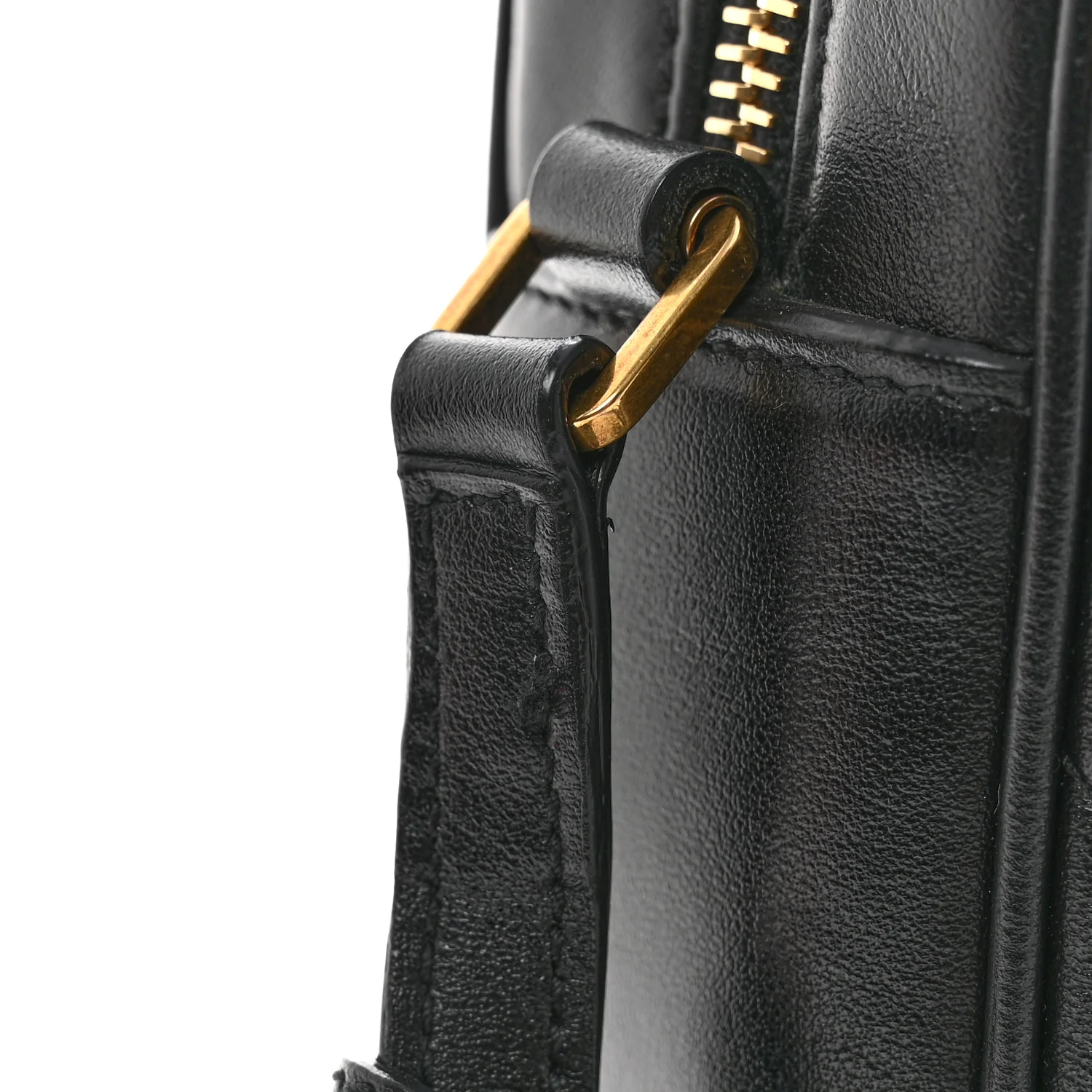 Calfskin Matelasse Monogram Lou Camera Bag Black - Image 11