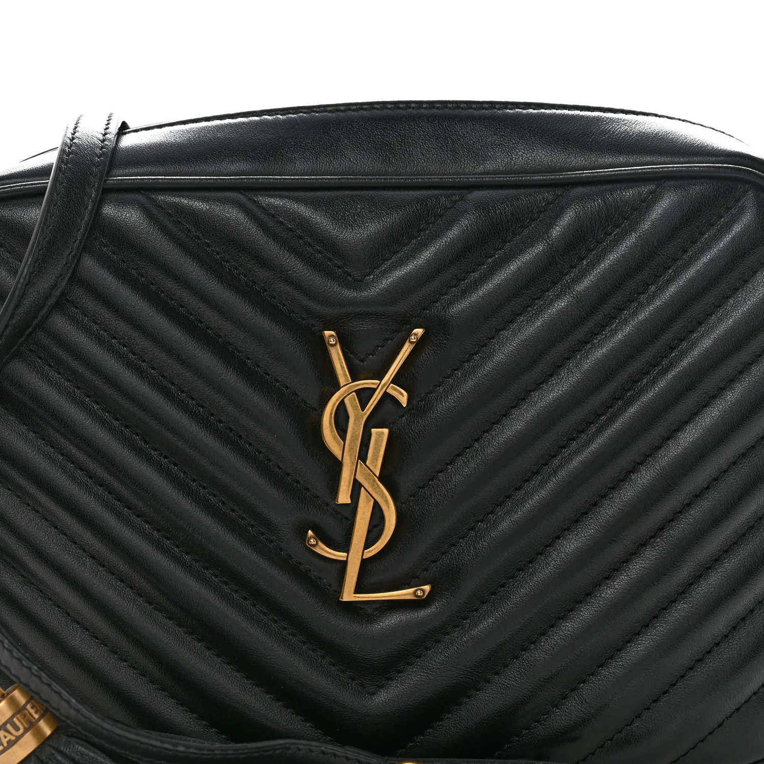 Calfskin Matelasse Monogram Lou Camera Bag Black - Image 8