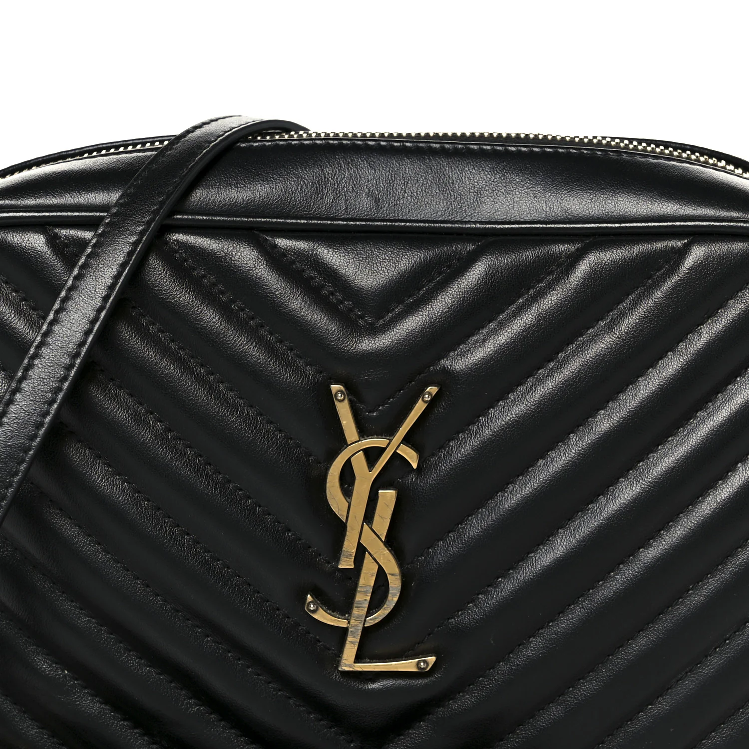 Calfskin Matelasse Monogram Lou Camera Bag Black - Image 8