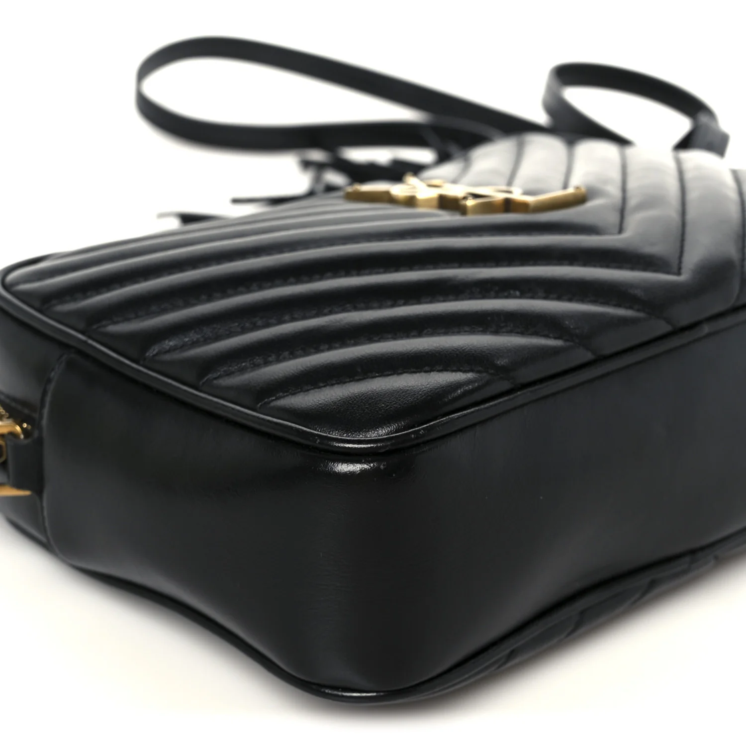 Calfskin Matelasse Monogram Lou Camera Bag Black - Image 9
