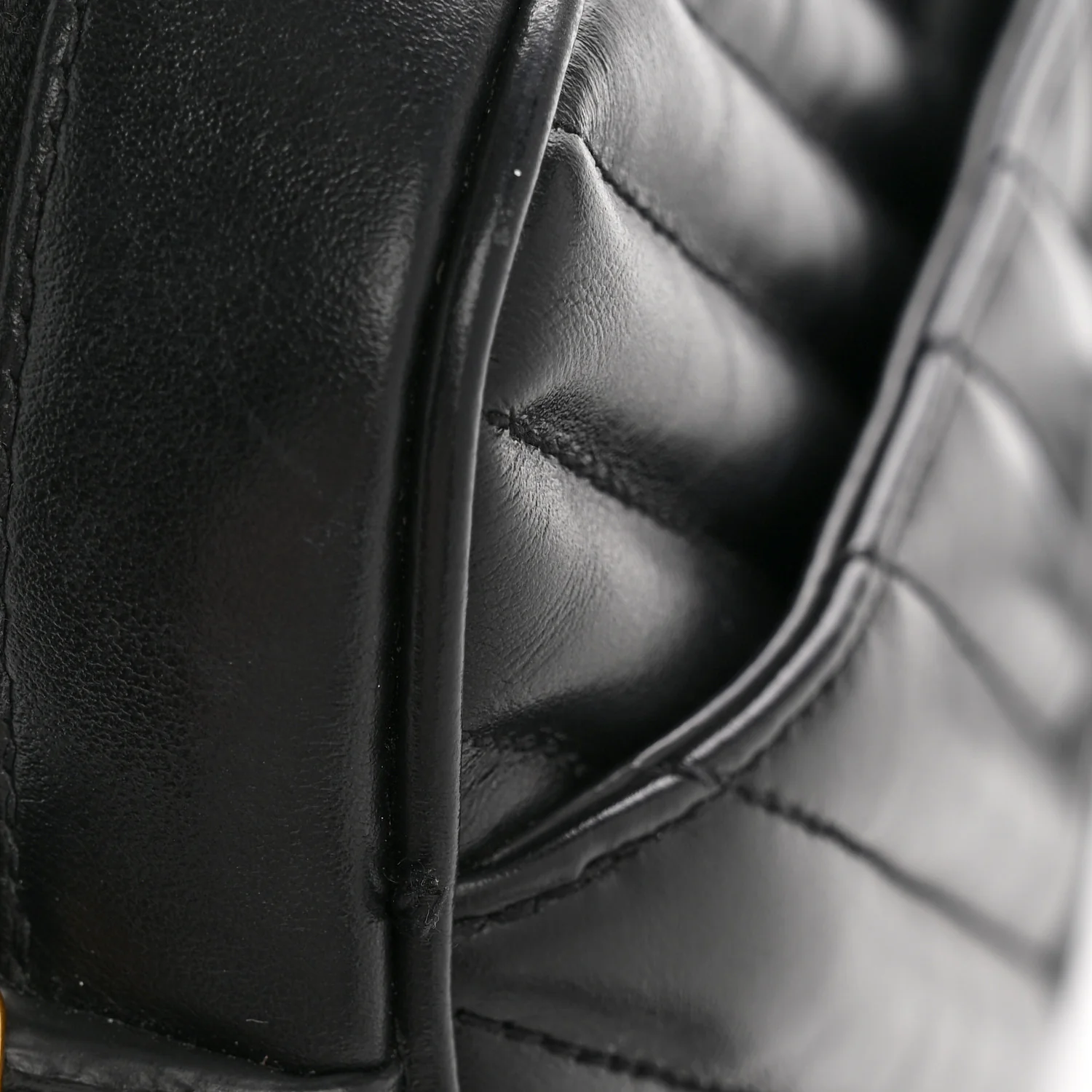 Calfskin Matelasse Monogram Lou Camera Bag Black - Image 12