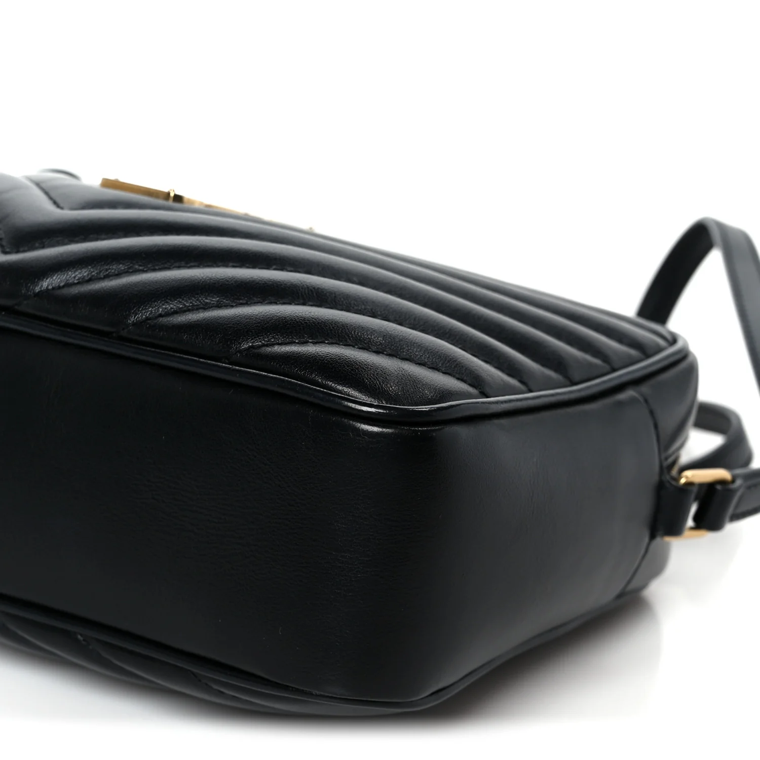 Calfskin Matelasse Monogram Lou Camera Bag Black - Image 10