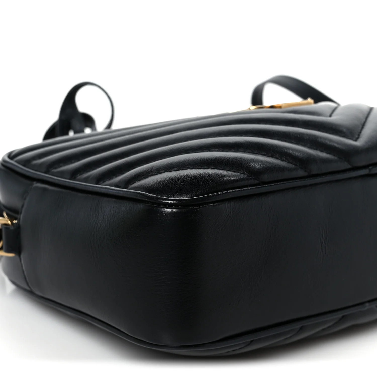 Calfskin Matelasse Monogram Lou Camera Bag Black - Image 9