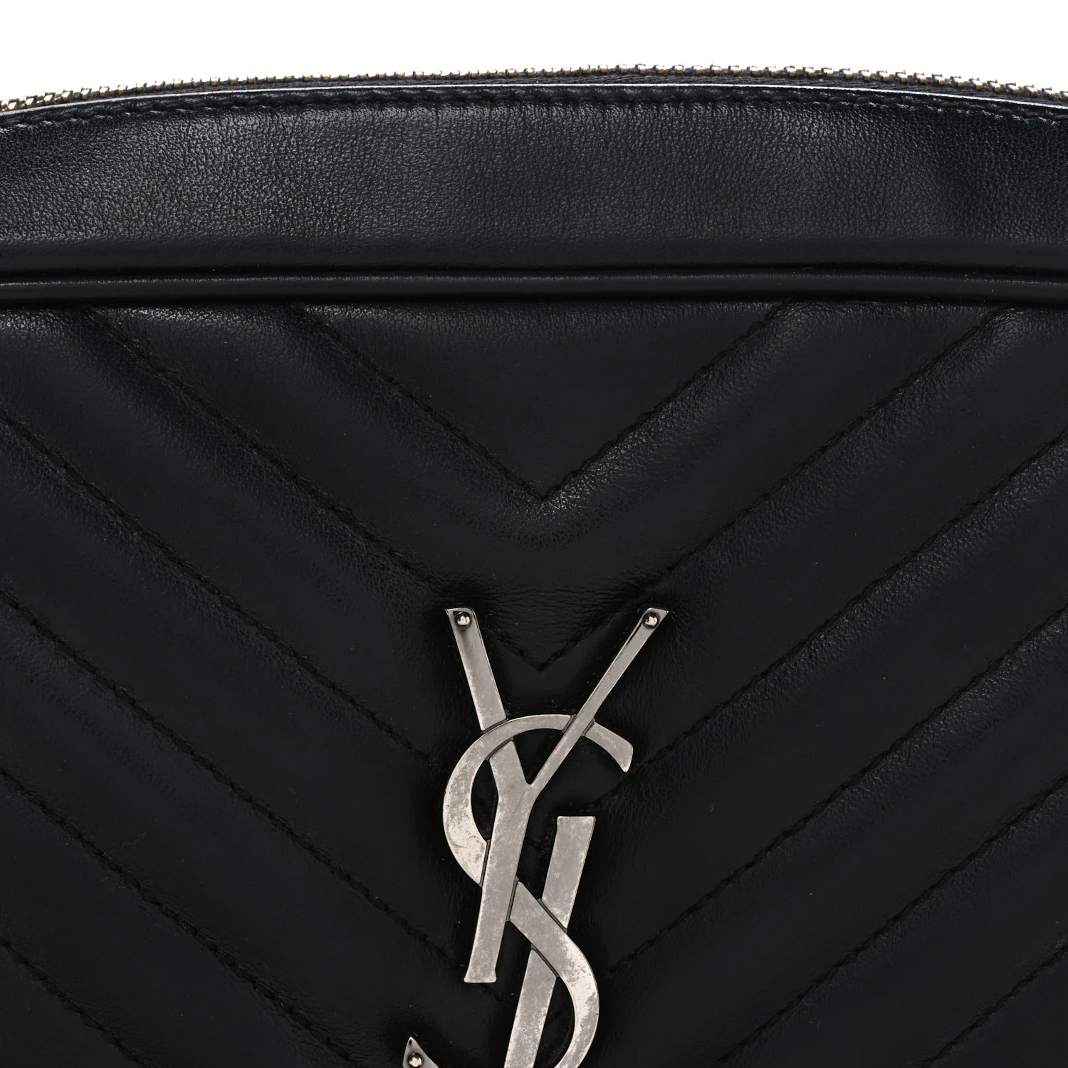 Calfskin Matelasse Monogram Lou Camera Bag Black - Image 8