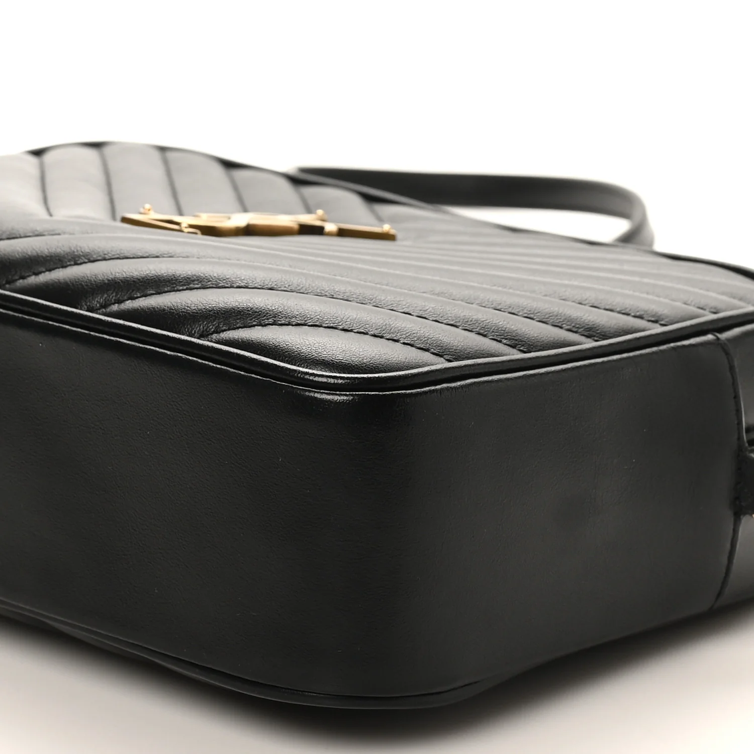 Calfskin Matelasse Monogram Lou Camera Bag Black - Image 10
