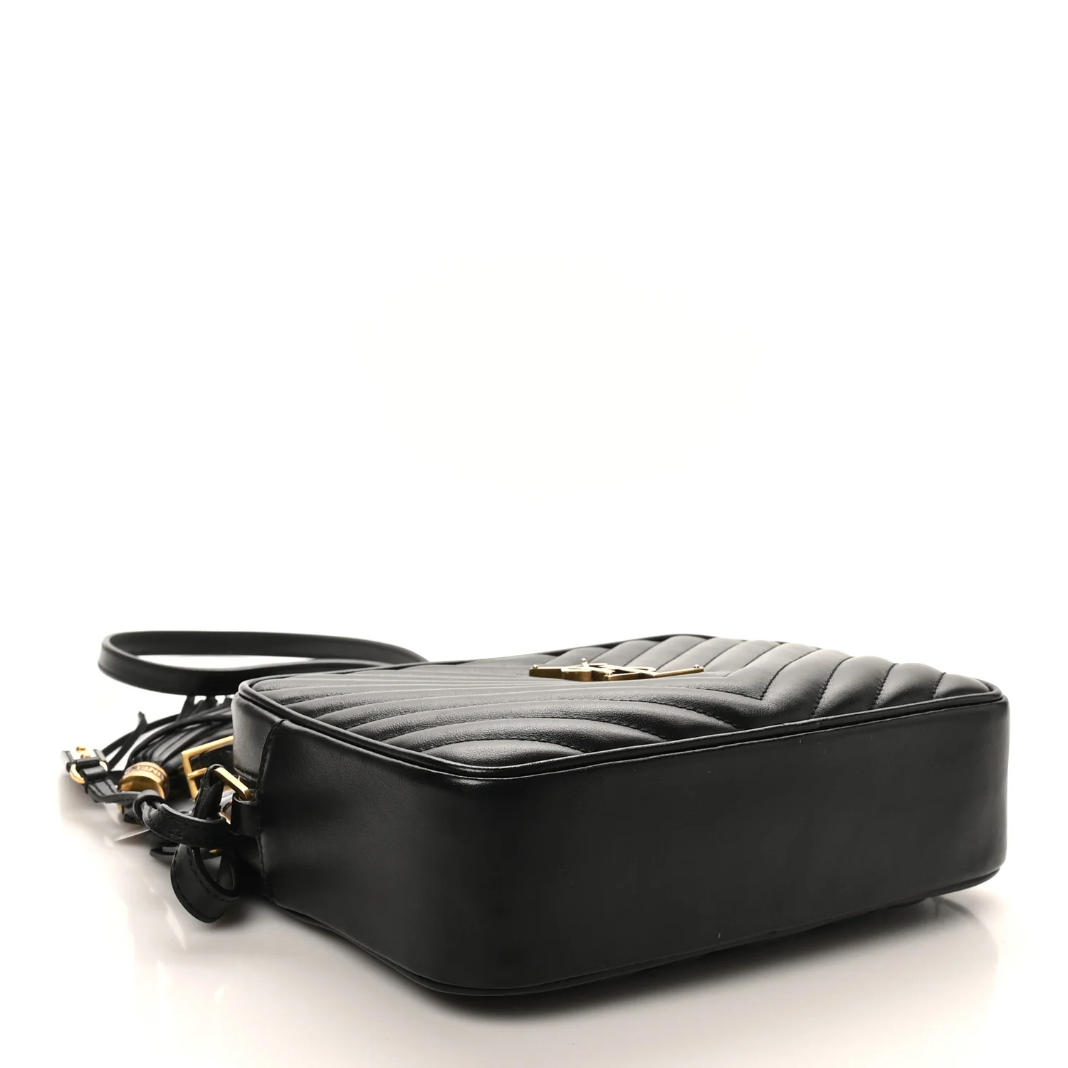 Calfskin Matelasse Monogram Lou Camera Bag Black - Image 4