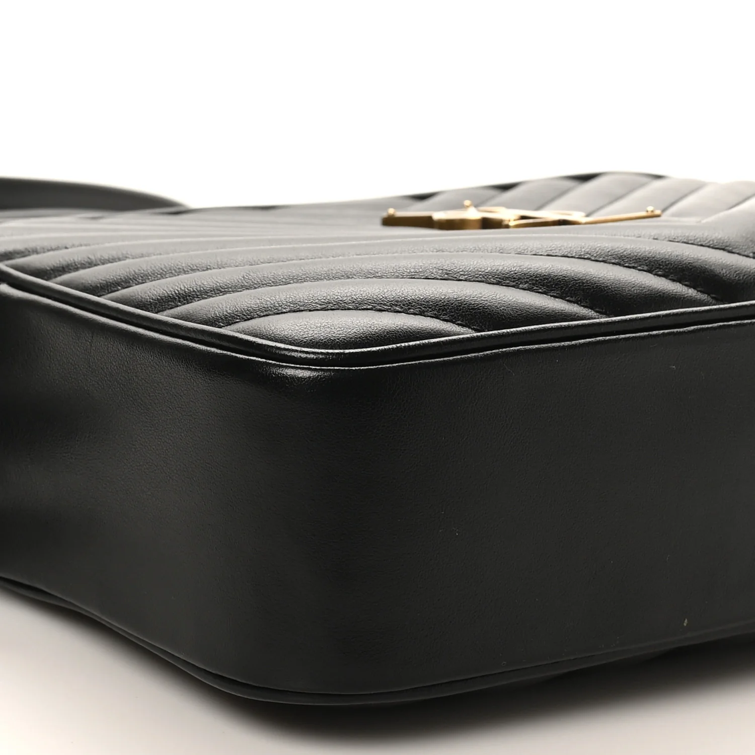 Calfskin Matelasse Monogram Lou Camera Bag Black - Image 9