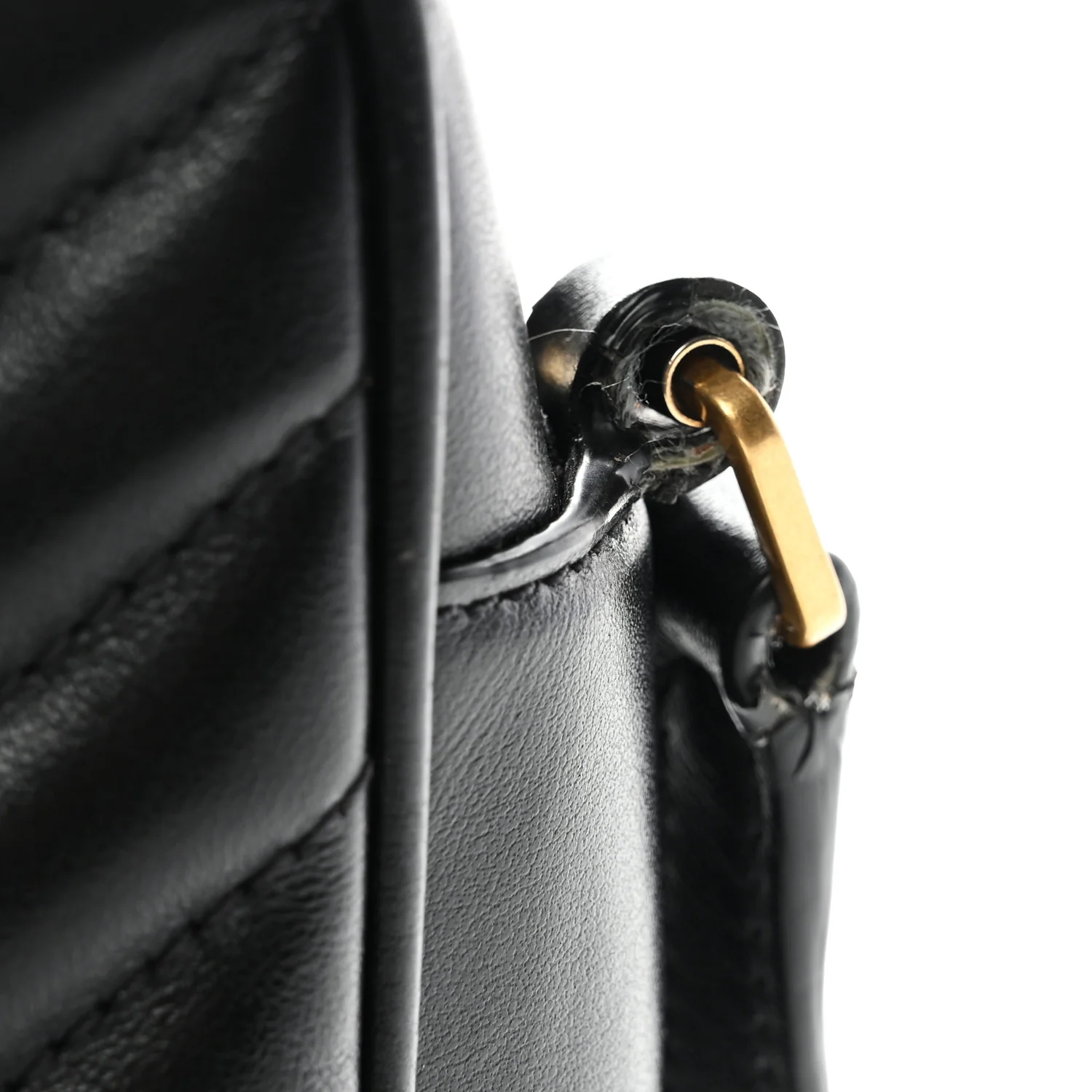 Calfskin Matelasse Monogram Lou Camera Bag Black - Image 13