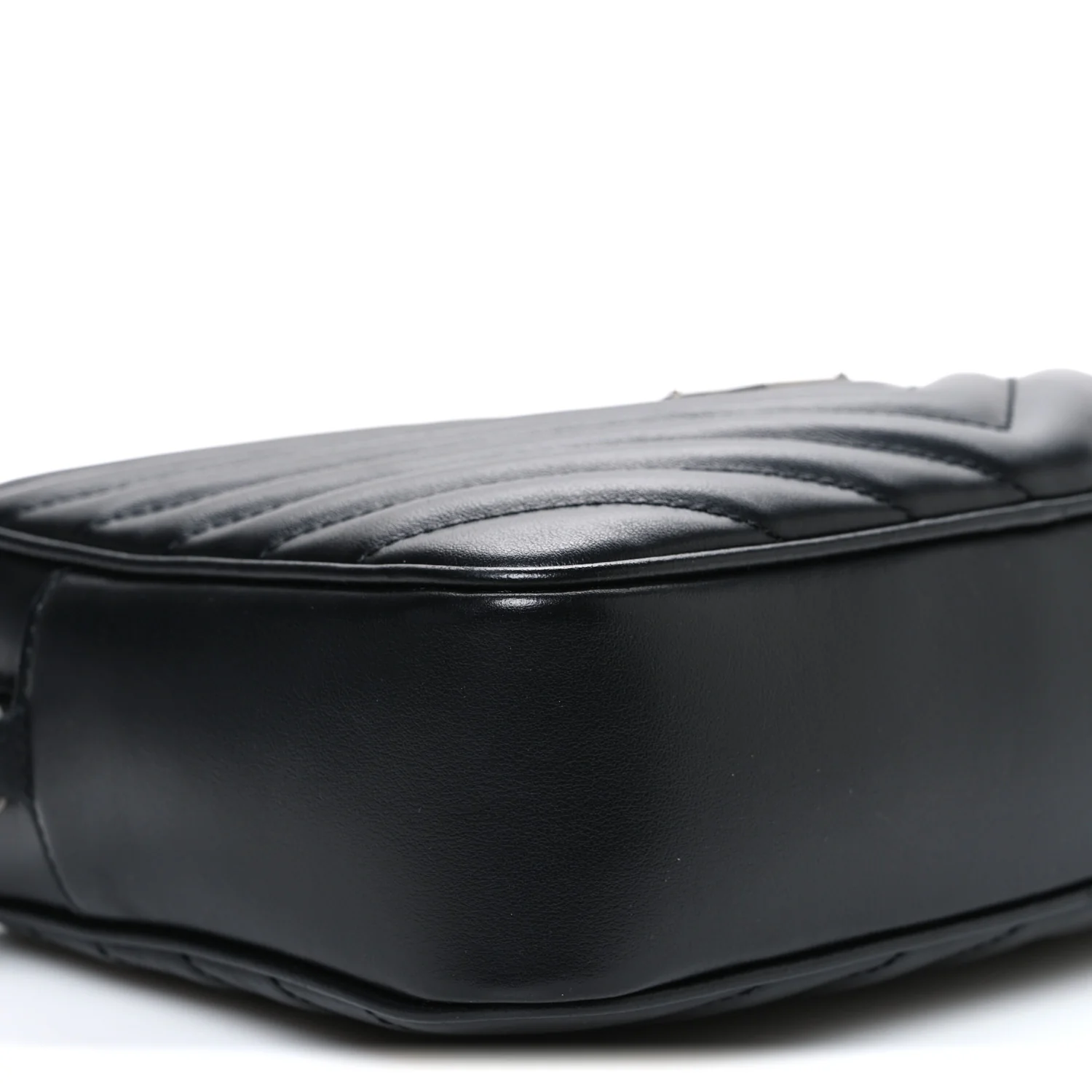 Calfskin Matelasse Monogram Lou Camera Bag Black - Image 9